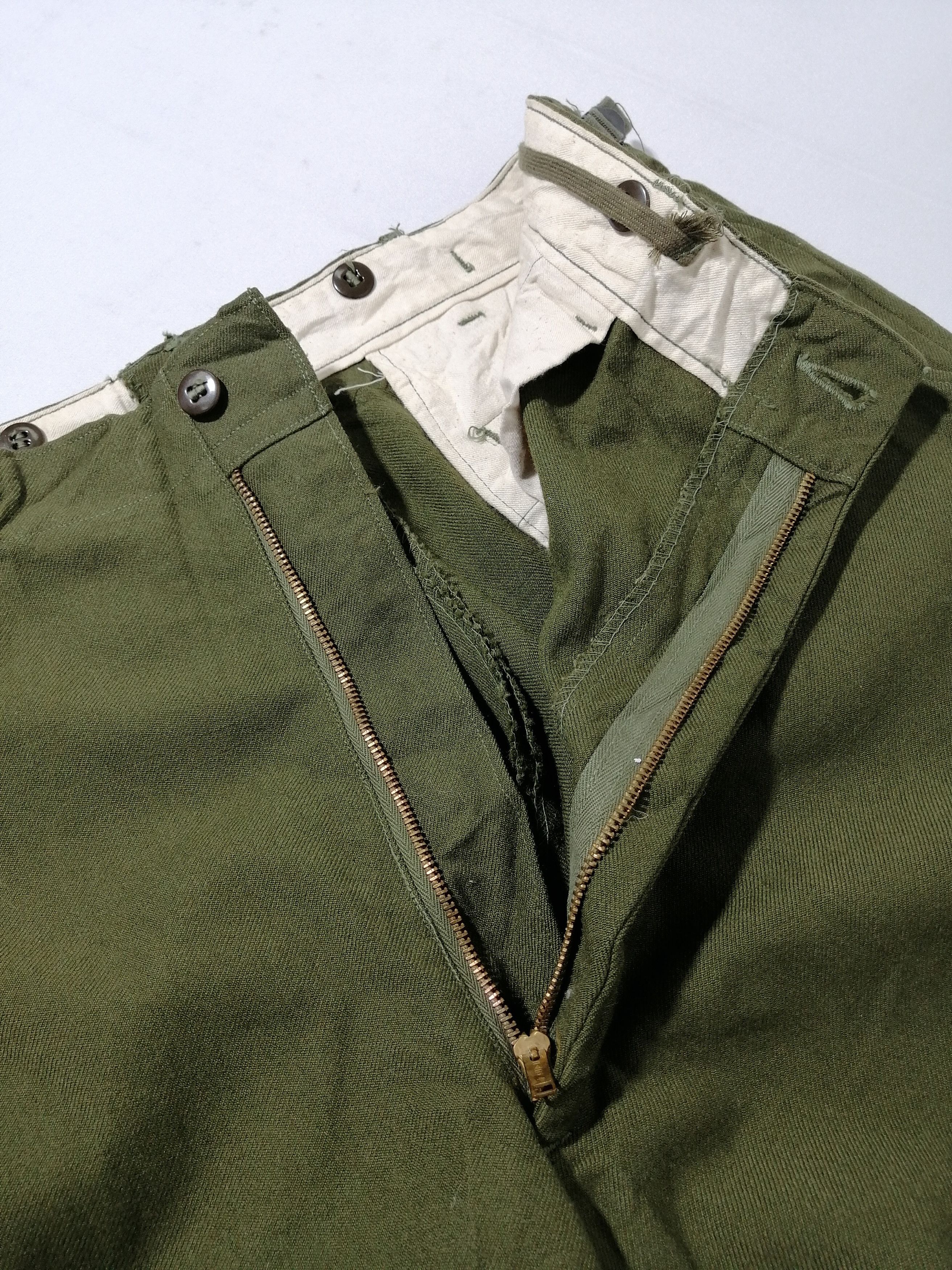Vintage Short Trousers Field Wool M - 1951 Size US 34 / EU 50 - 4 Thumbnail