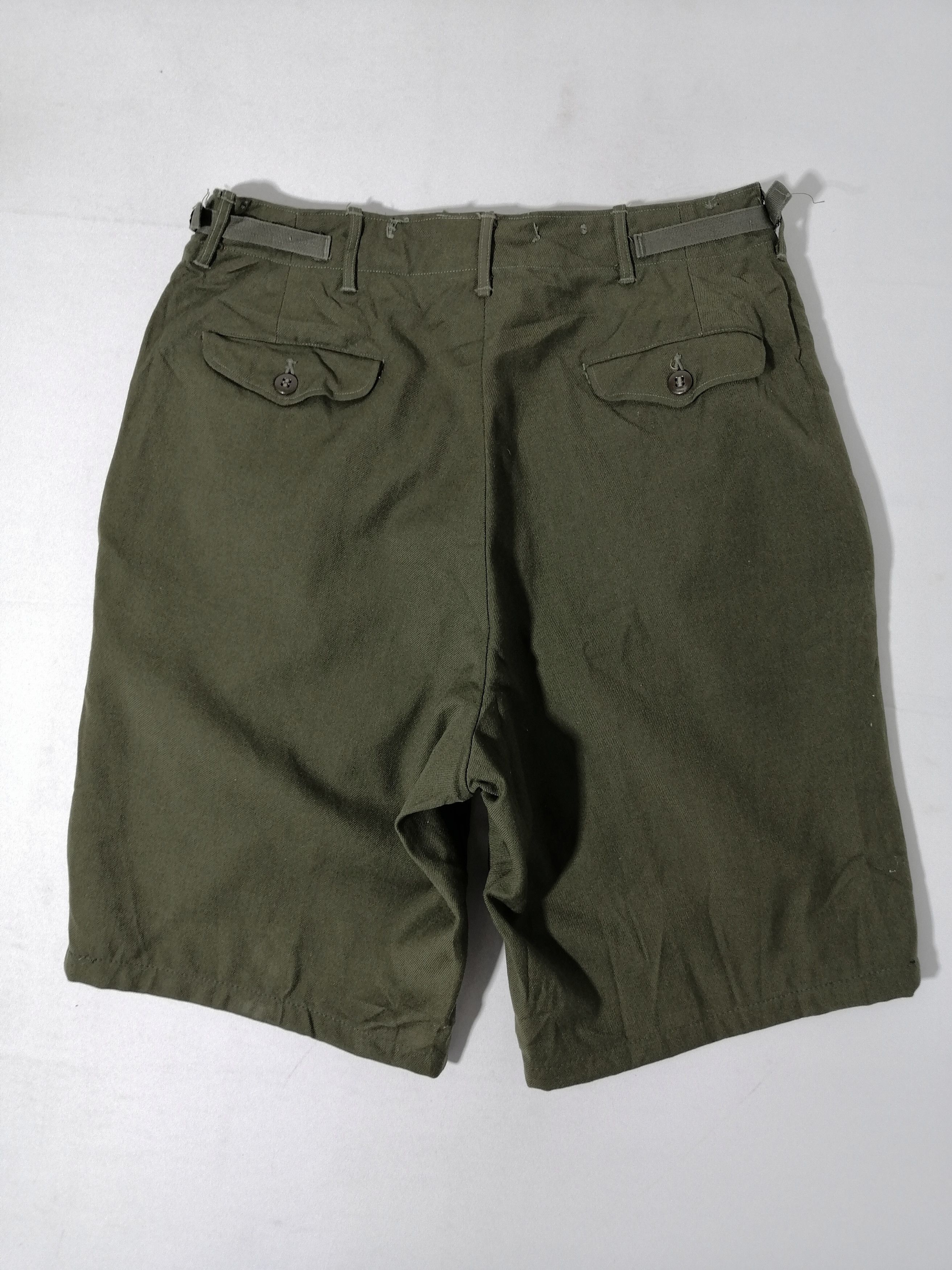 Vintage Short Trousers Field Wool M - 1951 Size US 34 / EU 50 - 2 Thumbnail