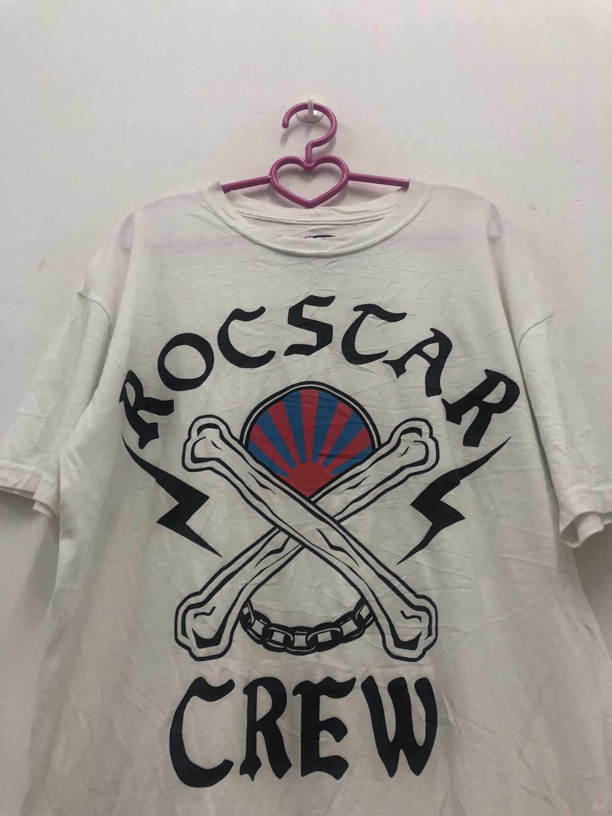 Japanese Brand Rare ROC STAR Culture Club Crew Skull Shirt Size US M / EU 48-50 / 2 - 2 Thumbnail