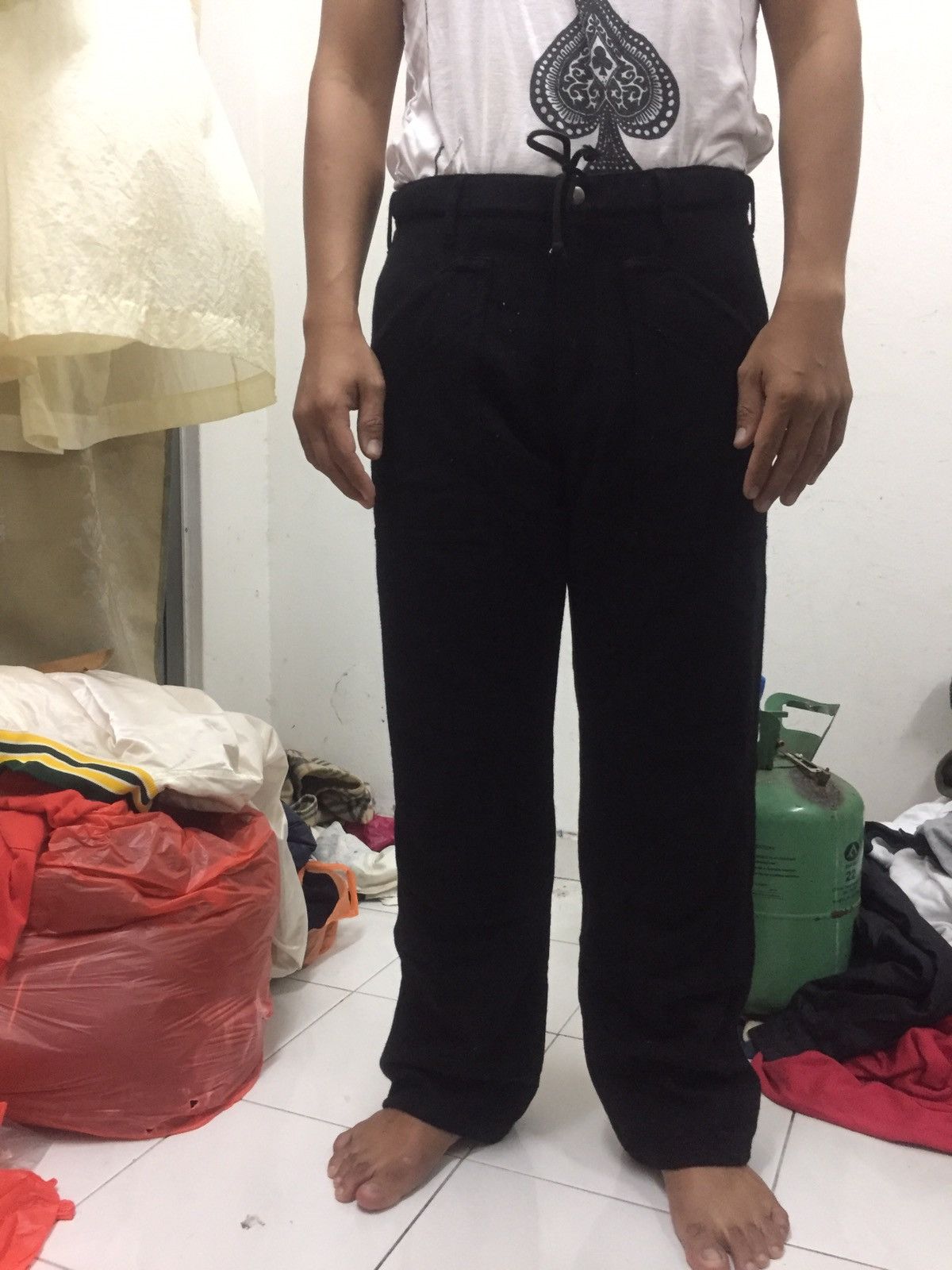 Adidas Iconic Adidas Sportswear Spell Out Wool Pants Size US 34 / EU 50 - 7 Thumbnail