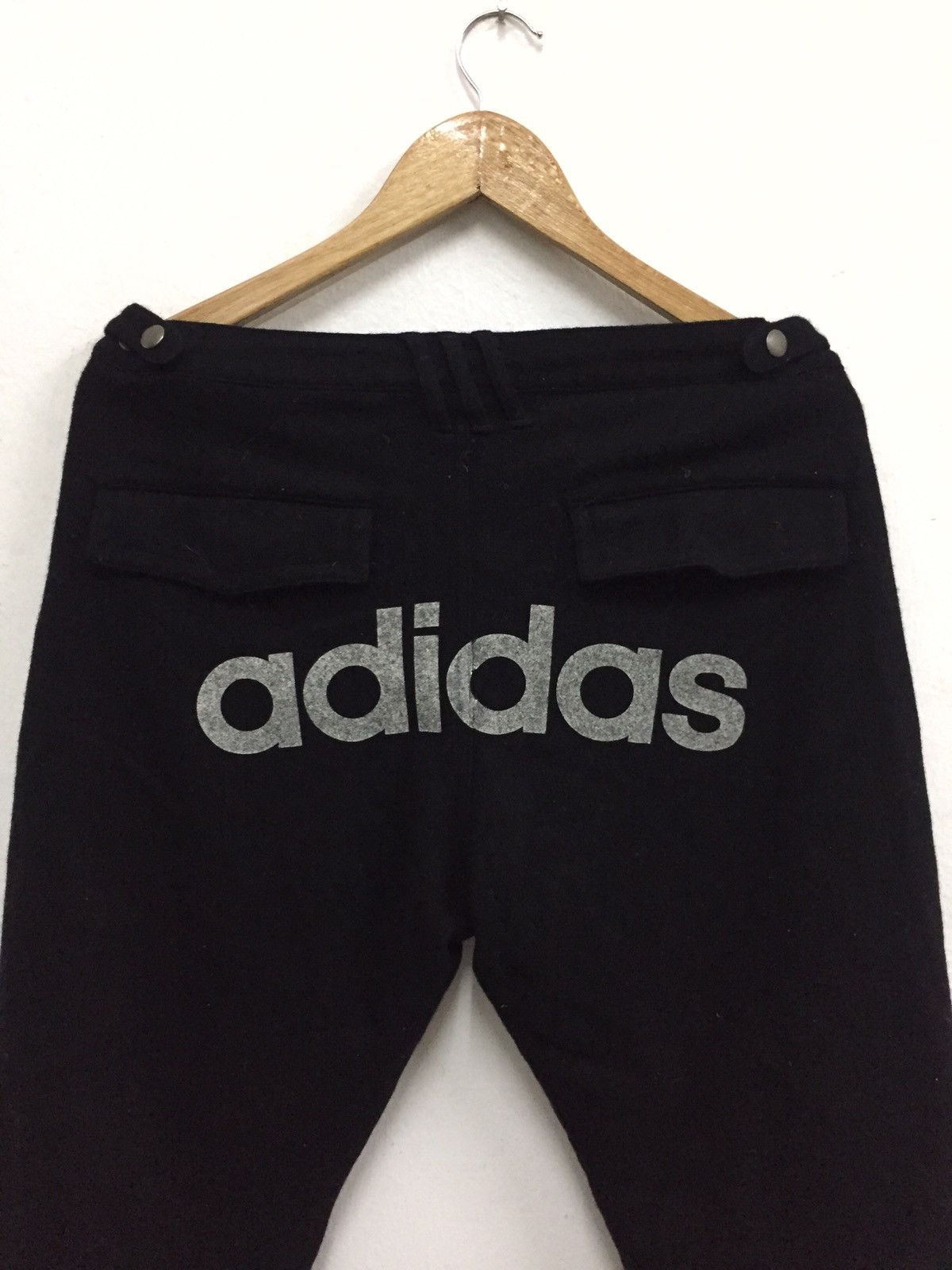 Adidas Iconic Adidas Sportswear Spell Out Wool Pants Size US 34 / EU 50 - 2 Thumbnail