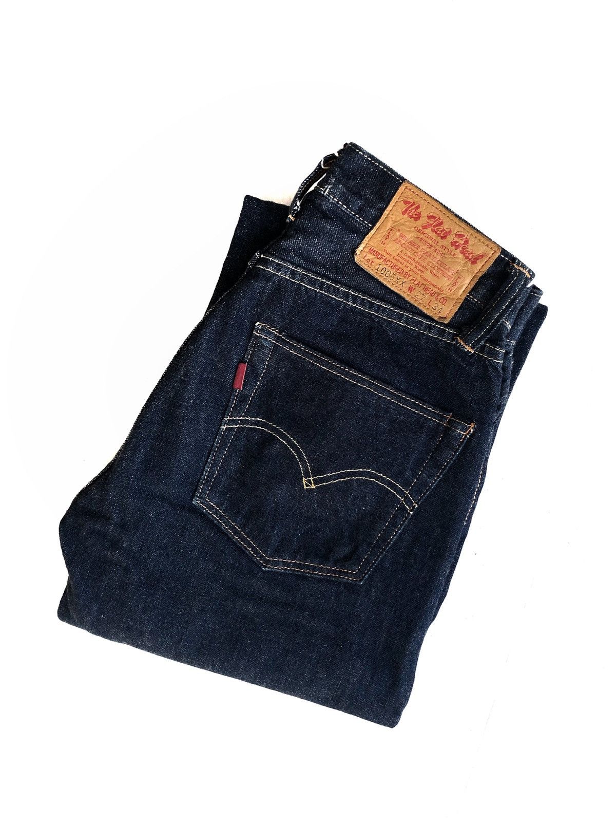 Pure Blue Japan DOPE🔥Masterpiece 🇯🇵 Denim Flat Head Selvedge Denim Size US 26 / EU 42 - 1 Thumbnail