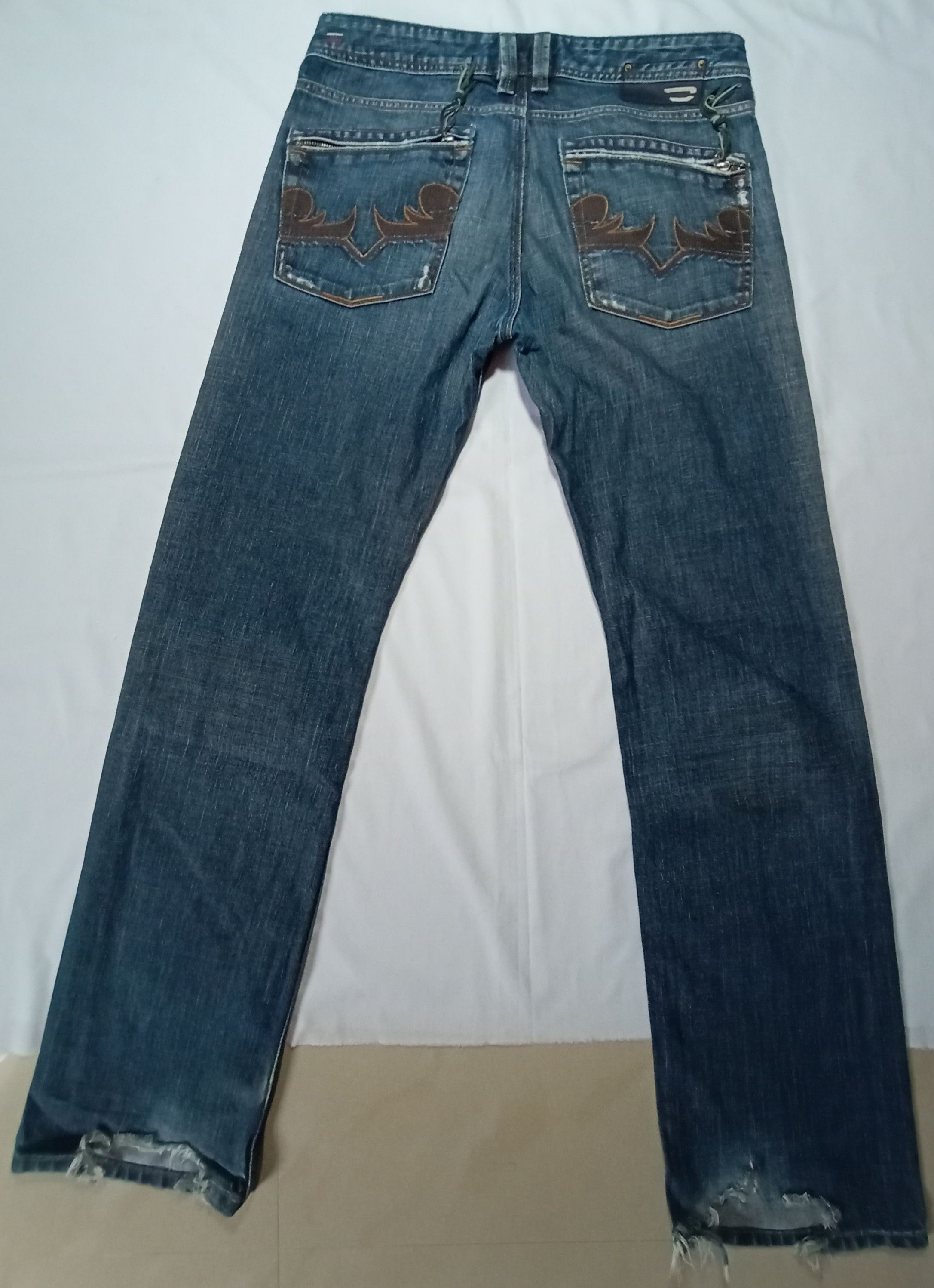 Diesel DIESEL Industry Yarik Jeans Denim Regular Pants Distressed Size US 31 - 1 Thumbnail