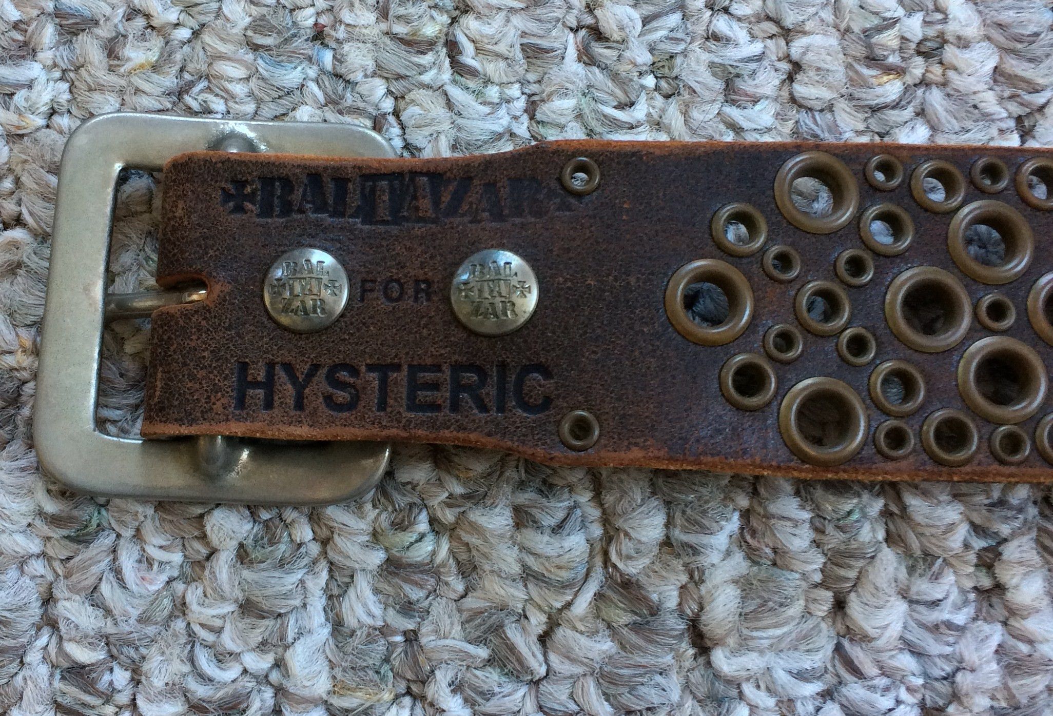 Hysteric Glamour Hysteric Glamour x Baltazar Studded Leather Belt Size 30 - 2 Thumbnail