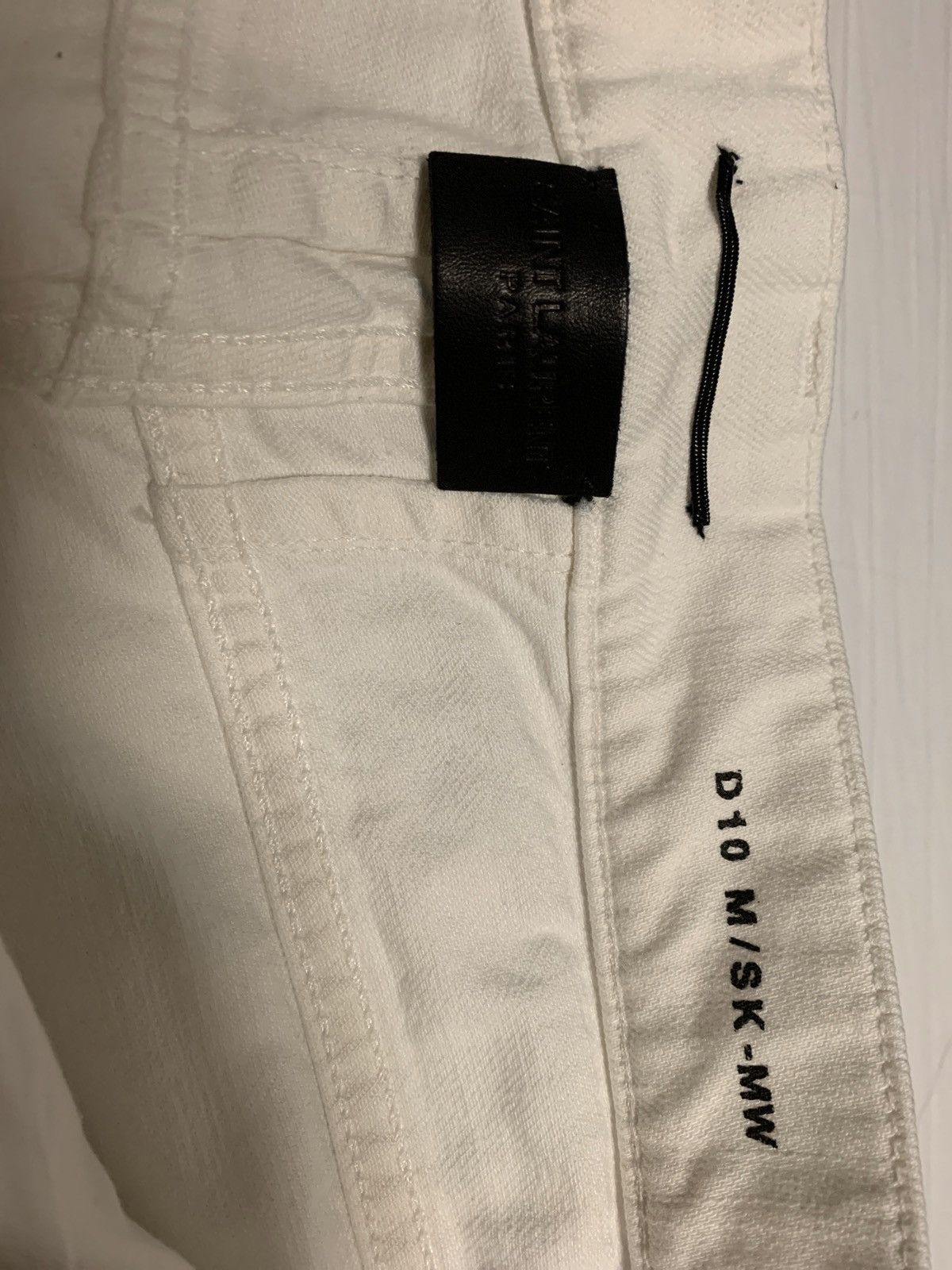 Saint Laurent Paris Skinny-Fit 15cm Hem Distressed Denim Jeans Size US 32 / EU 48 - 3 Thumbnail