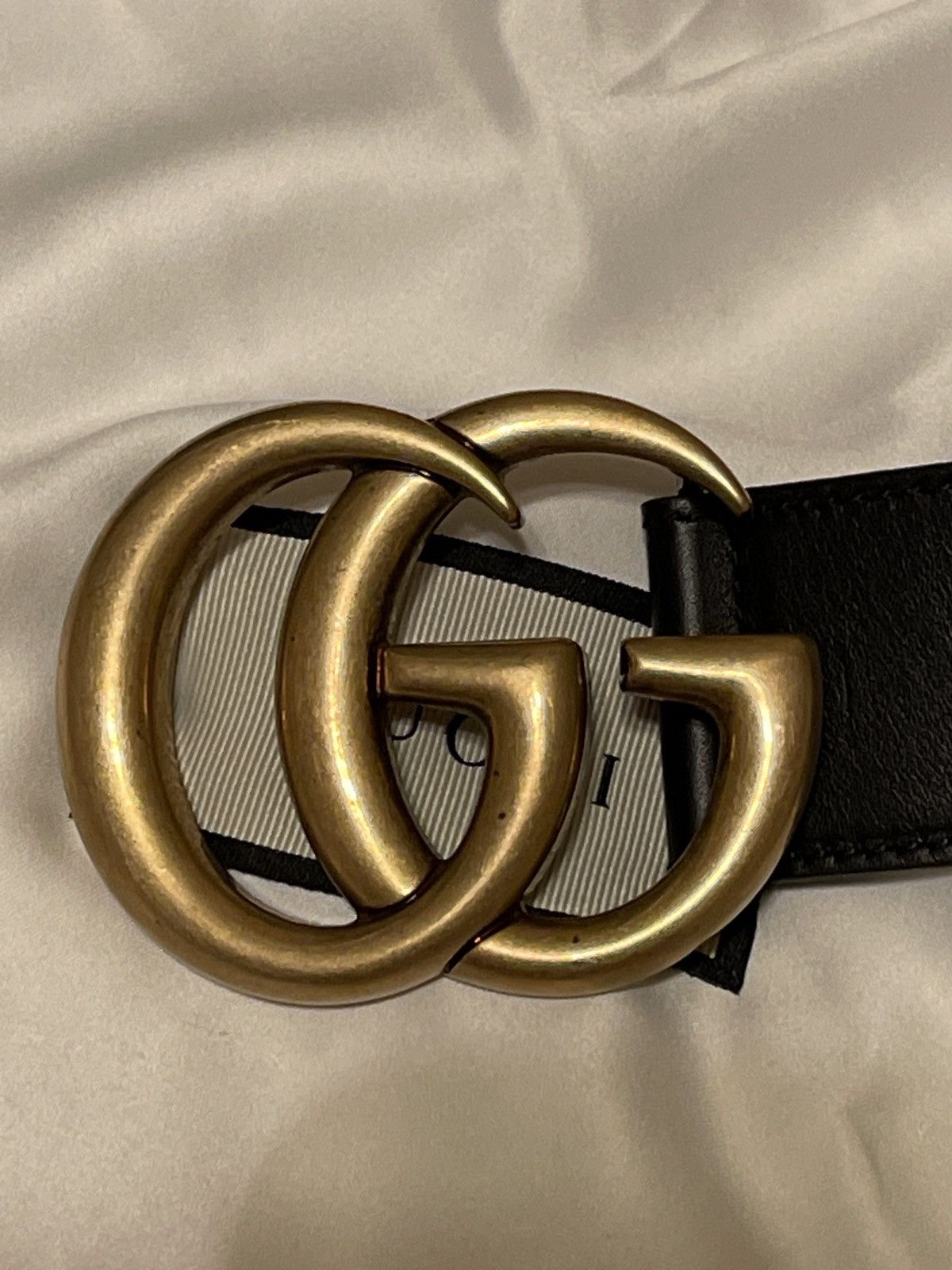 Gucci GG Gold Marmont Leather Belt Size ONE SIZE - 5 Thumbnail