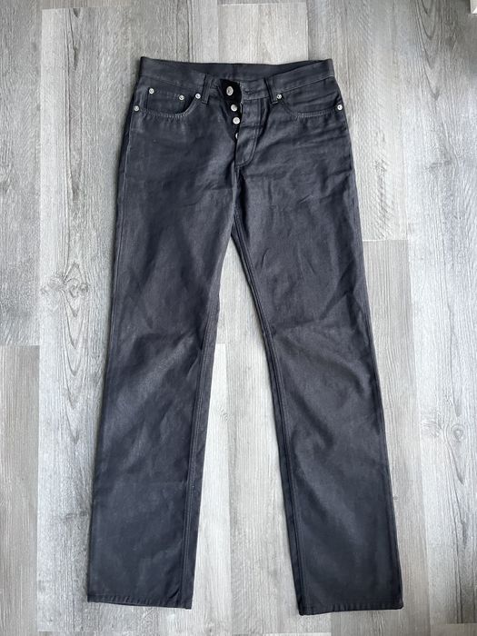 Helmut Lang Helmut Lang raw silk bootcut denim | Grailed