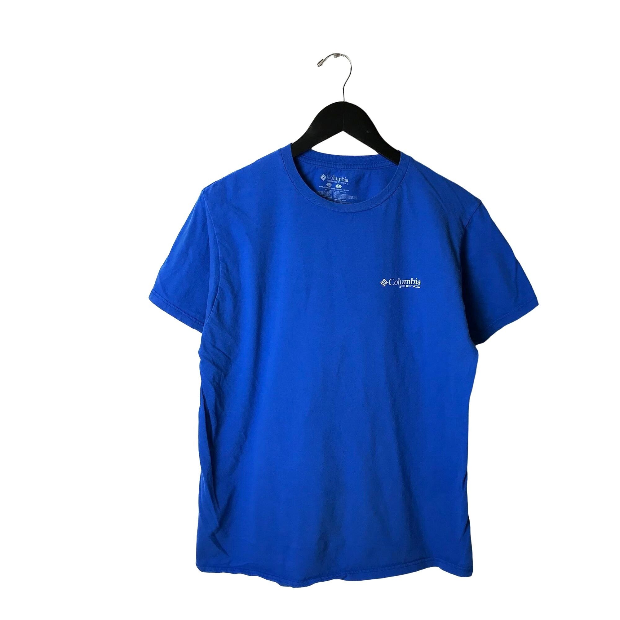 T-shirt Séchage Rapide Homme Columbia PFG T-shirt Manches Longues Pêche - UPF 50 - Séchage Rapide - Design Drapeau Poisson T-shirt Pêche