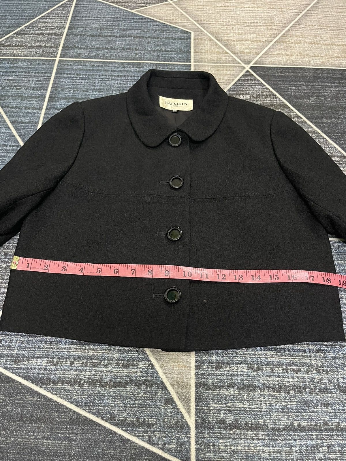 Balmain BALMAIN PARIS CROPPED BLACK JACKET Size S / US 4 / IT 40 - 13 Thumbnail