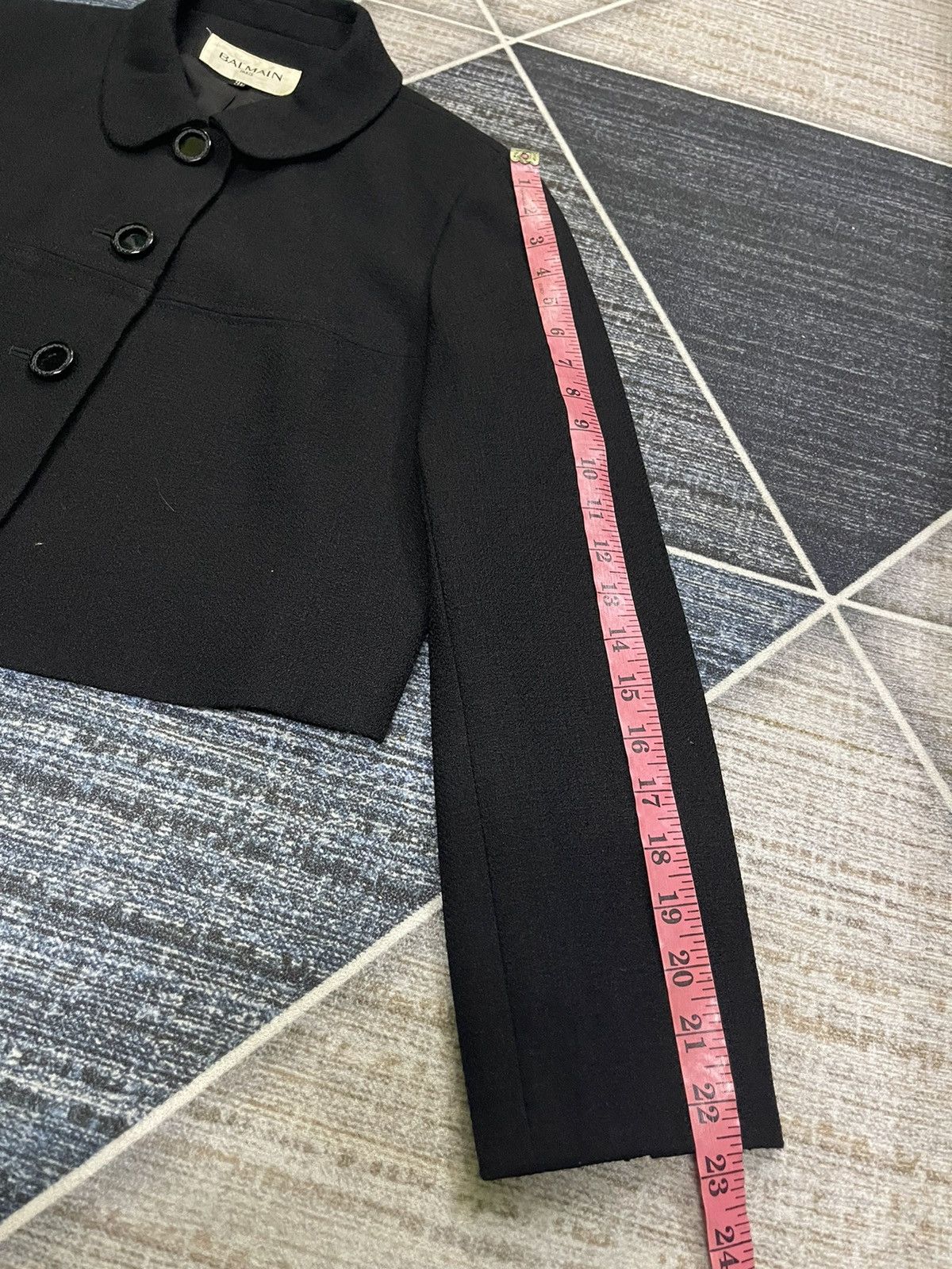 Balmain BALMAIN PARIS CROPPED BLACK JACKET Size S / US 4 / IT 40 - 16 Thumbnail
