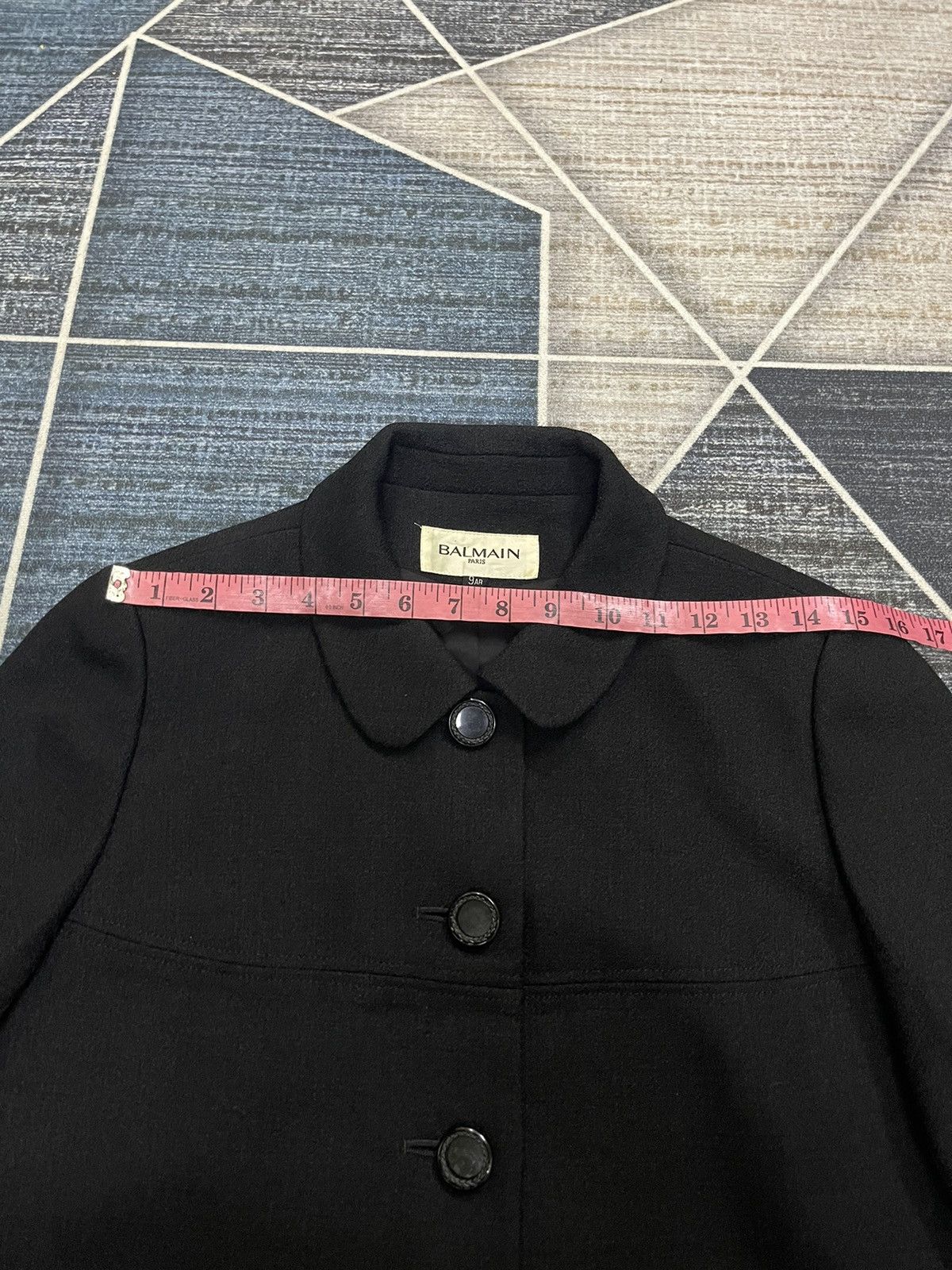 Balmain BALMAIN PARIS CROPPED BLACK JACKET Size S / US 4 / IT 40 - 15 Thumbnail