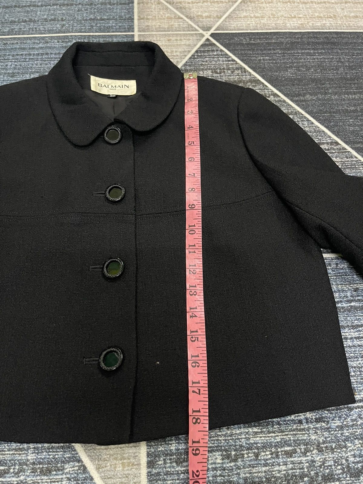 Balmain BALMAIN PARIS CROPPED BLACK JACKET Size S / US 4 / IT 40 - 14 Thumbnail