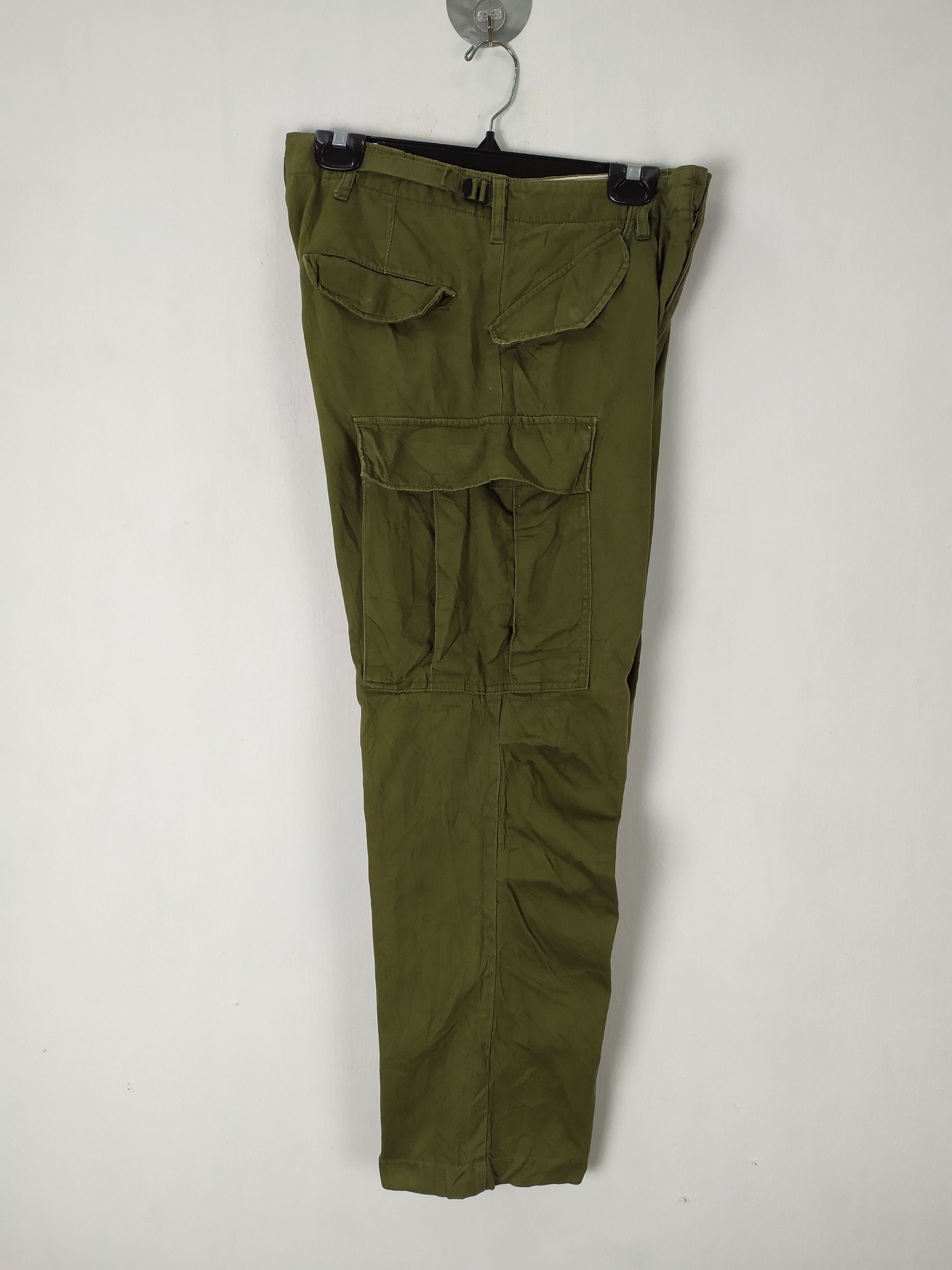 Japanese Brand VINTAGE BACK NUMBER BAGGY CARGO PANTS / TACTICAL PANTS Size US 28 / EU 44 - 6 Thumbnail