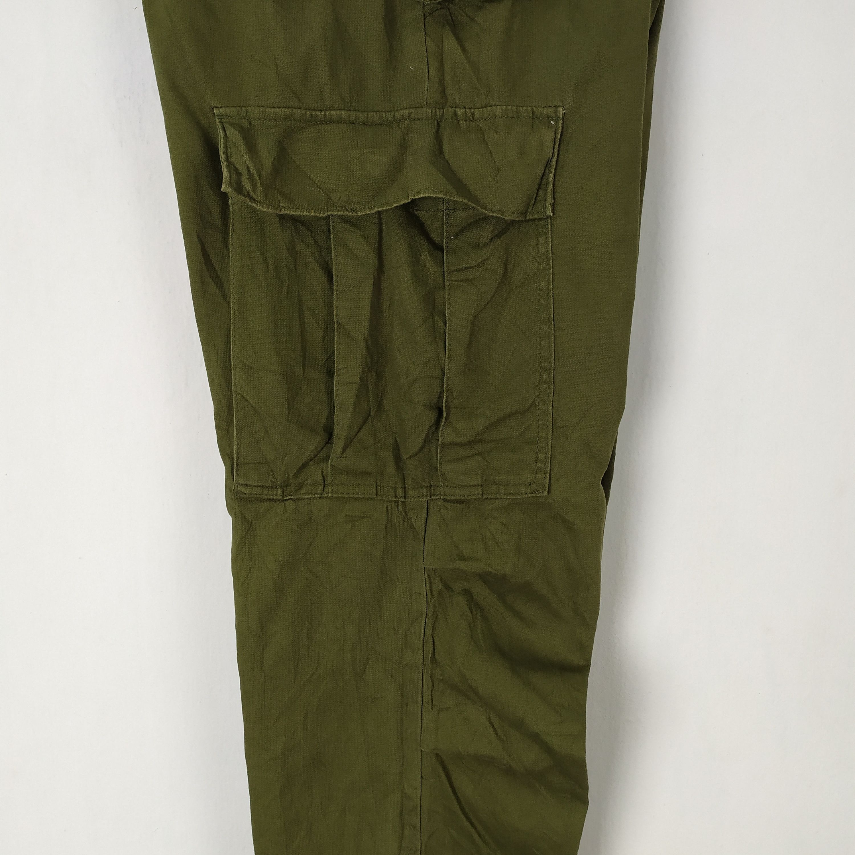 Japanese Brand VINTAGE BACK NUMBER BAGGY CARGO PANTS / TACTICAL PANTS Size US 28 / EU 44 - 4 Thumbnail