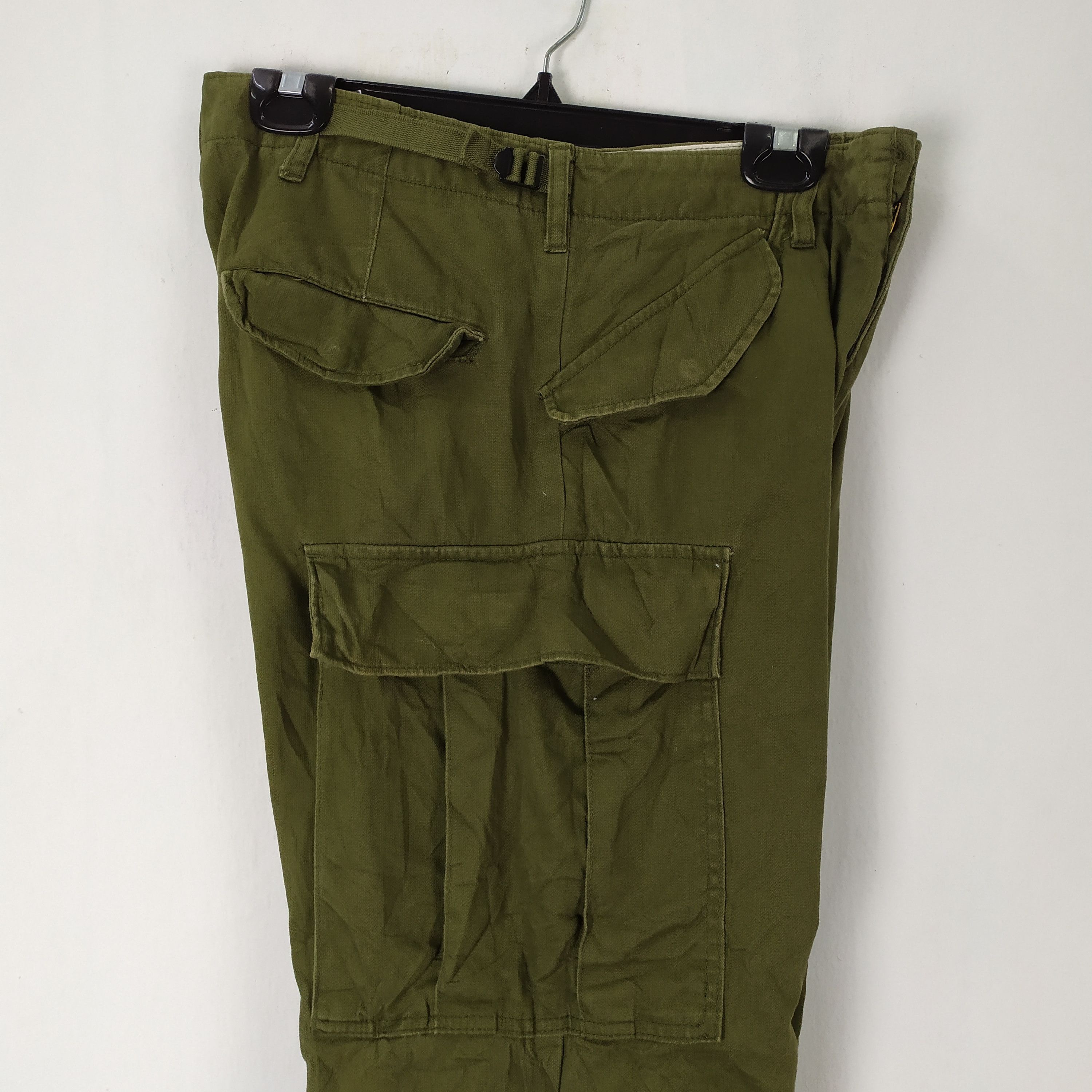 Japanese Brand VINTAGE BACK NUMBER BAGGY CARGO PANTS / TACTICAL PANTS Size US 28 / EU 44 - 5 Thumbnail