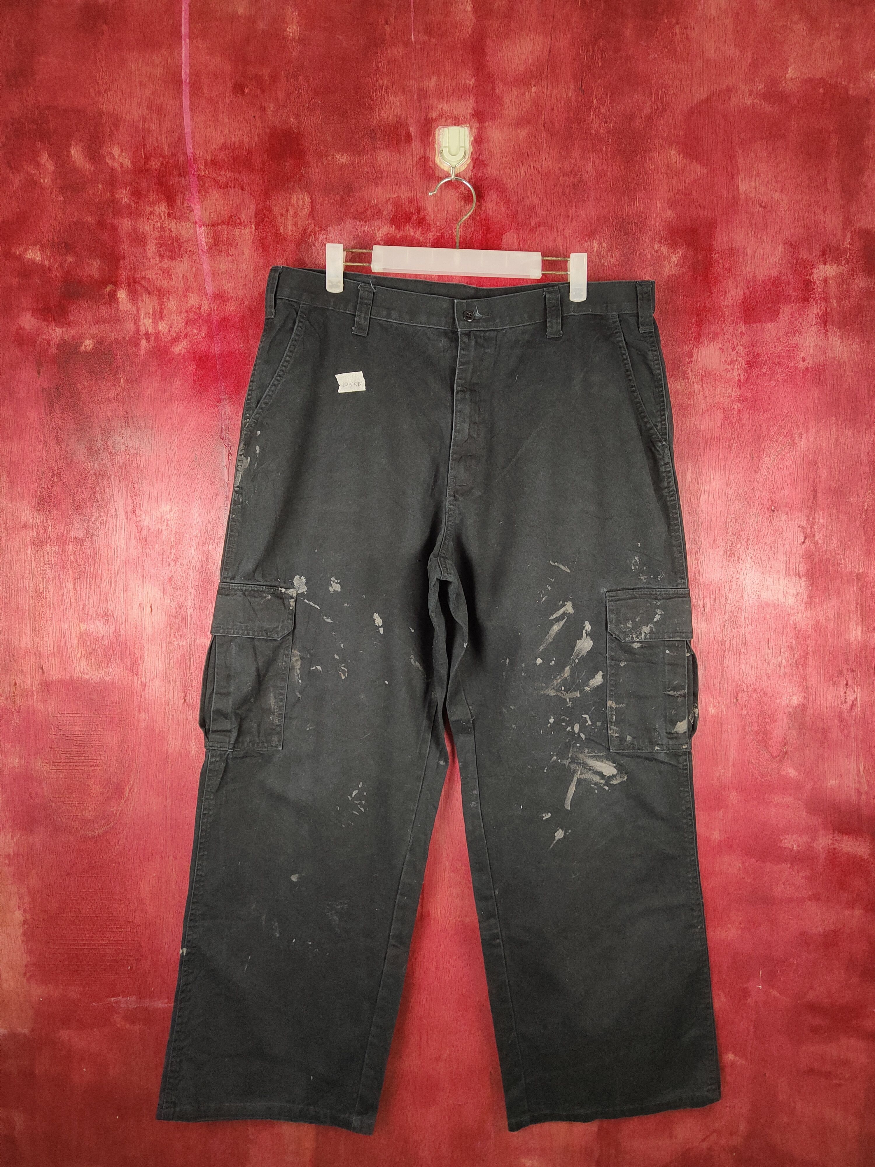 Dickies Dickies vintage Black Multi Pocket Cargo Pants #255B Size US 35 - 1 Thumbnail