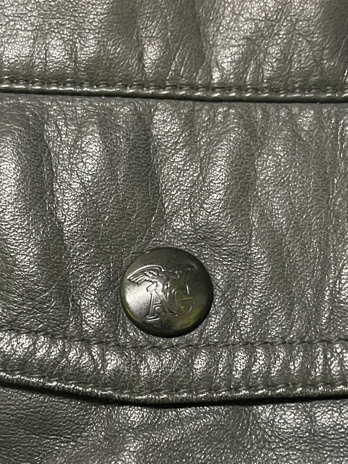 Vintage VINTAGE ARTIGIANO LEATHER BOMBER JACKETJ Size US L / EU 52-54 / 3 - 8 Thumbnail