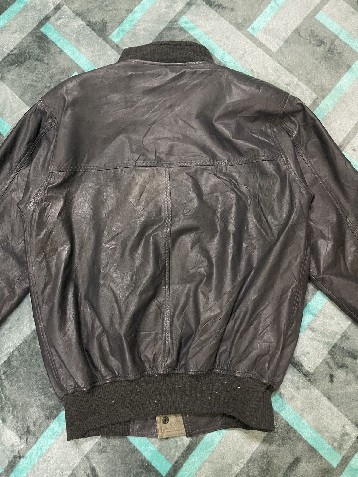 Vintage VINTAGE ARTIGIANO LEATHER BOMBER JACKETJ Size US L / EU 52-54 / 3 - 10 Thumbnail