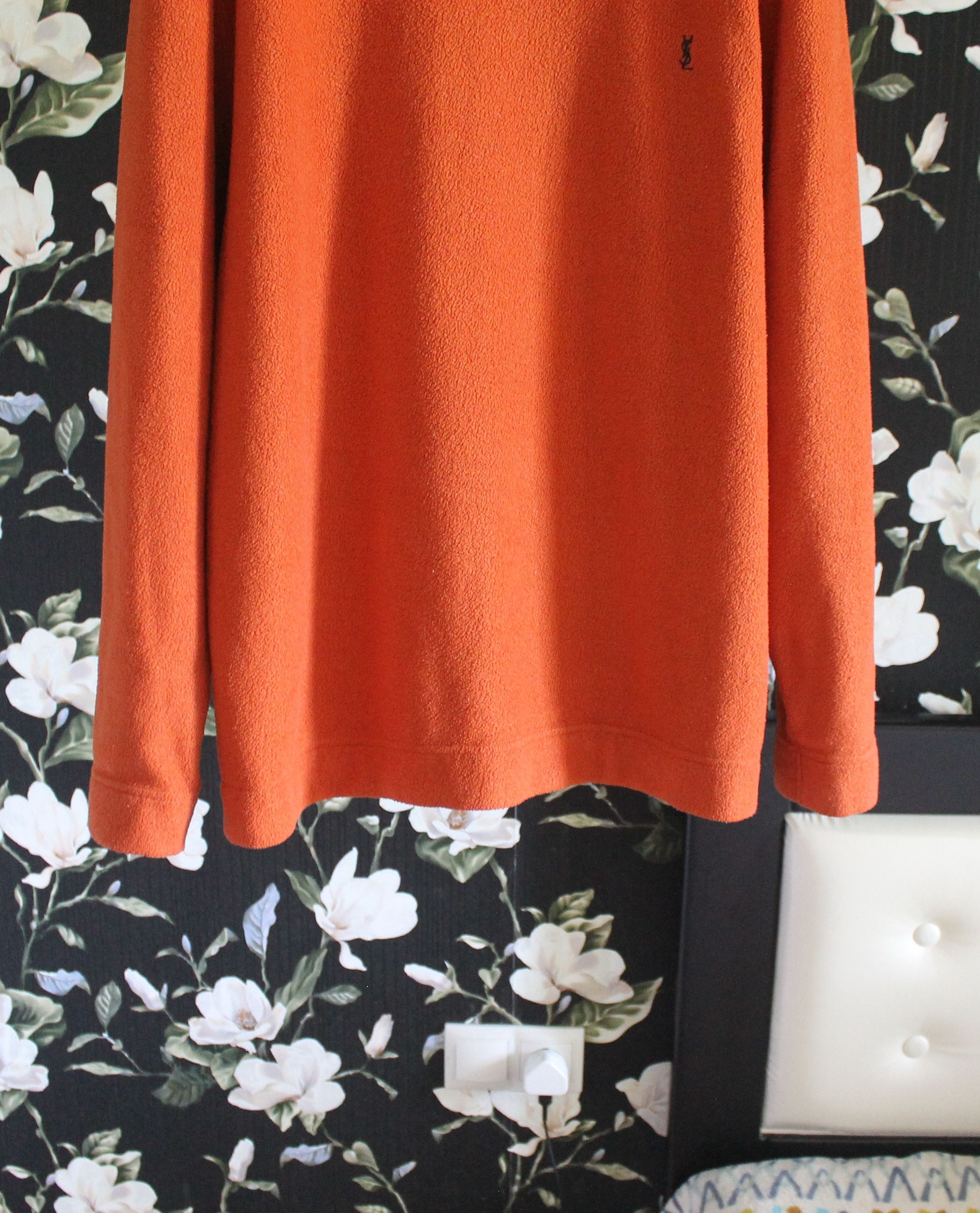 Yves Saint Laurent Vintage Yves Saint Laurent Fleece Orange Sweater Size US XL / EU 56 / 4 - 3 Thumbnail