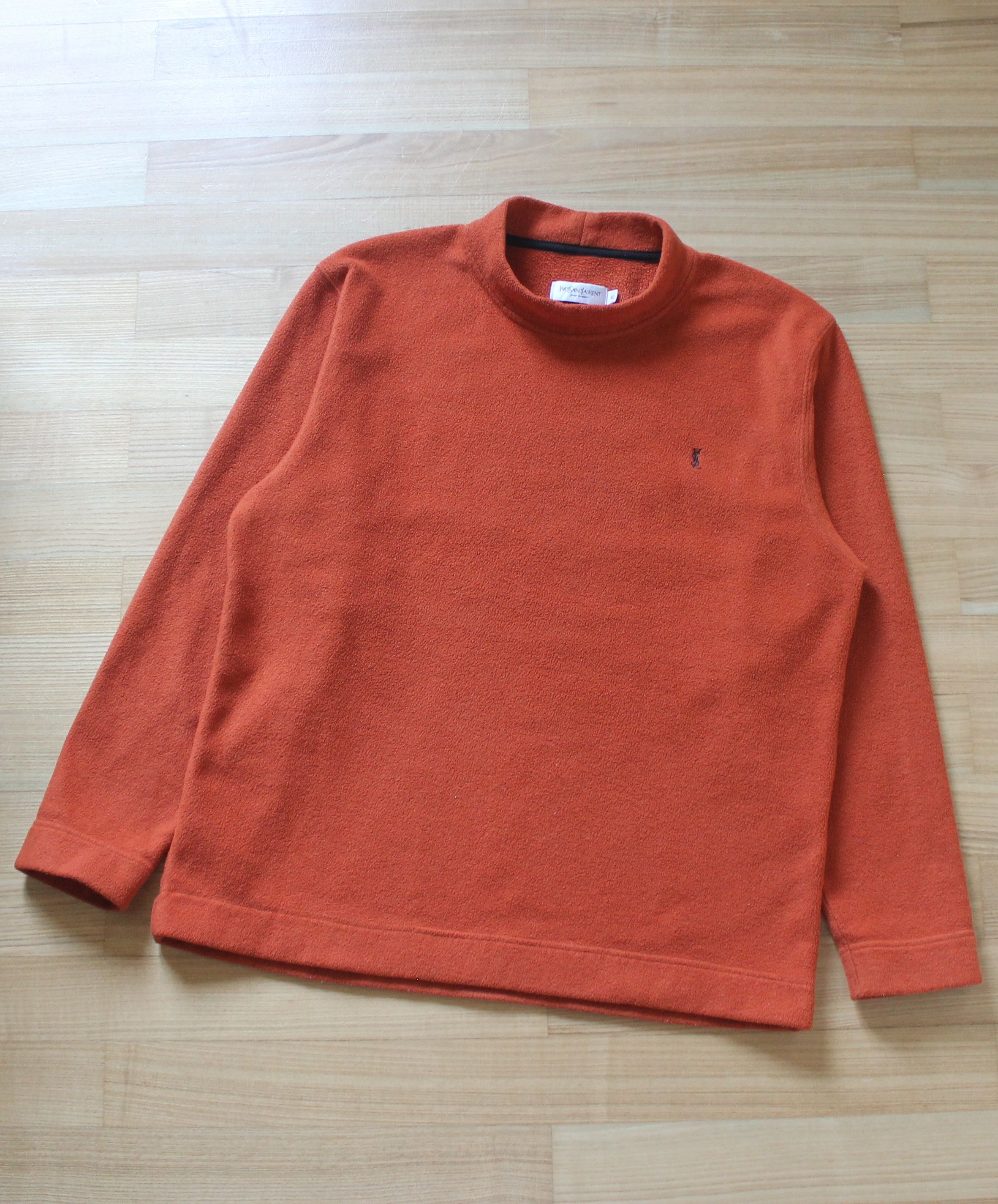 Yves Saint Laurent Vintage Yves Saint Laurent Fleece Orange Sweater Size US XL / EU 56 / 4 - 5 Thumbnail