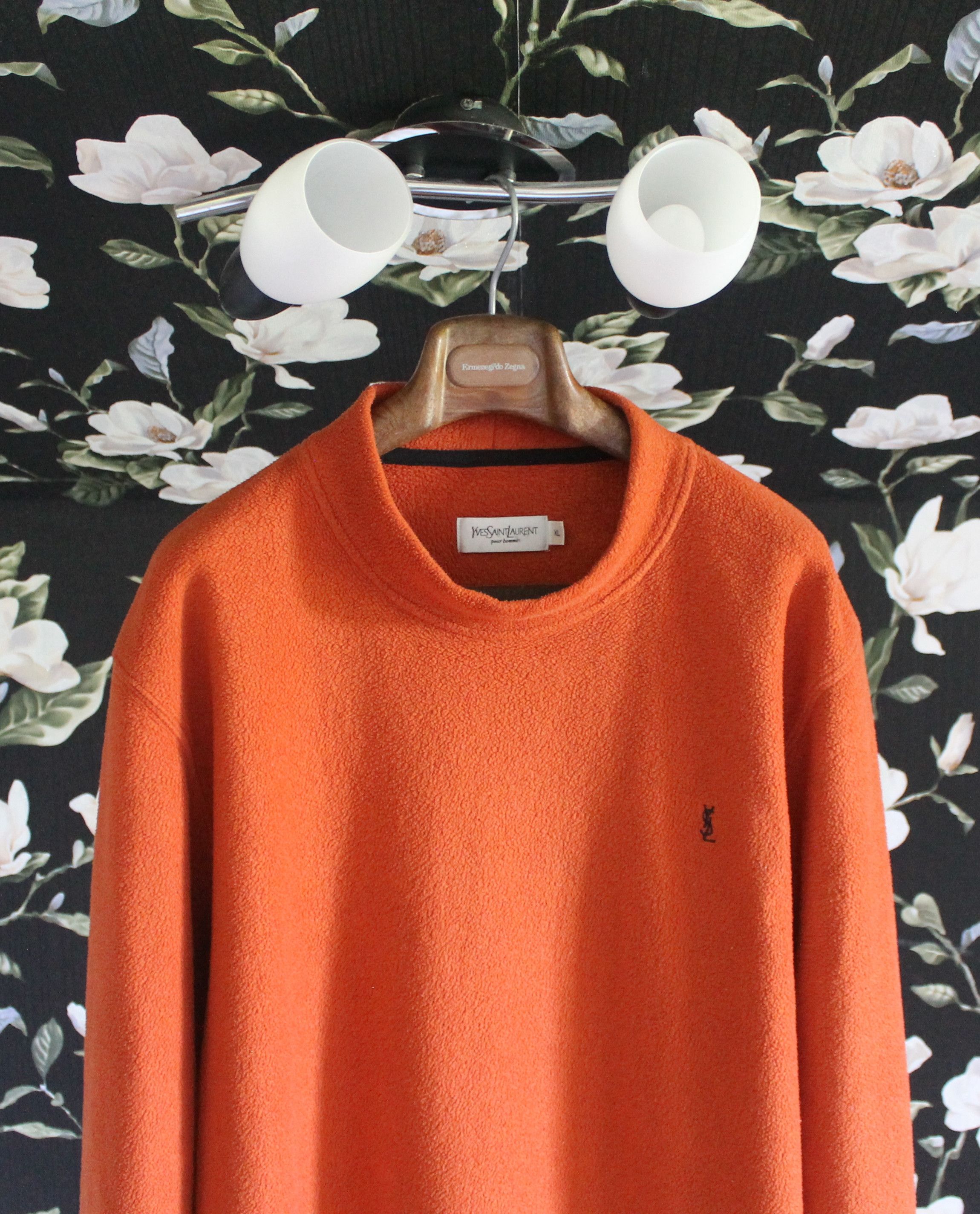 Yves Saint Laurent Vintage Yves Saint Laurent Fleece Orange Sweater Size US XL / EU 56 / 4 - 2 Thumbnail