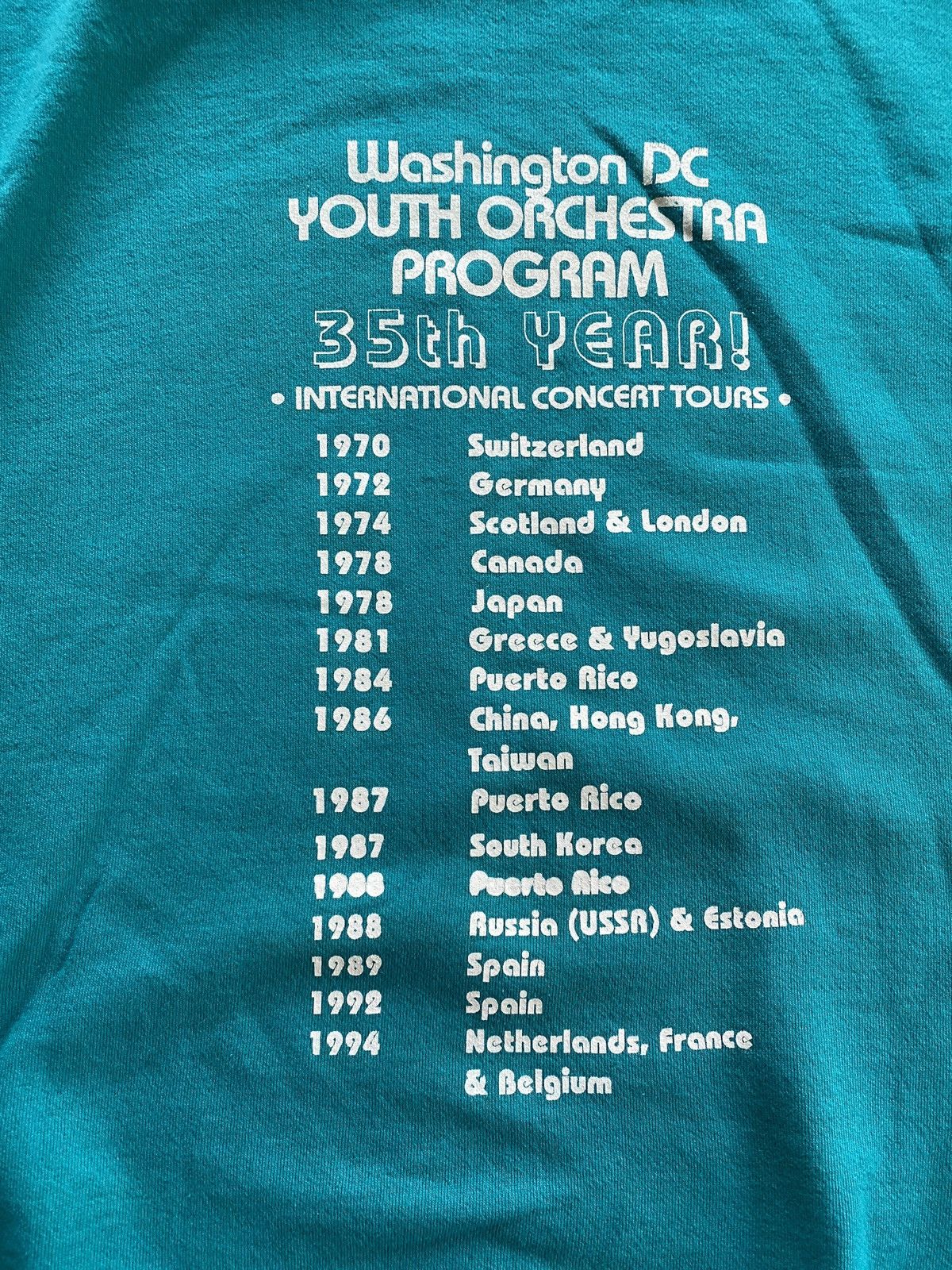 Hanes Vintage 90’s Orchestra Washington DC Crewneck Sweatshirt Size US XL / EU 56 / 4 - 12 Thumbnail