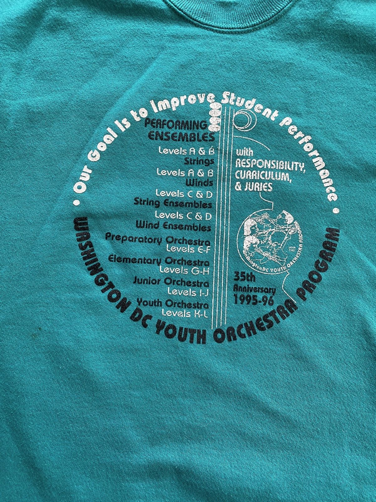 Hanes Vintage 90’s Orchestra Washington DC Crewneck Sweatshirt Size US XL / EU 56 / 4 - 3 Thumbnail
