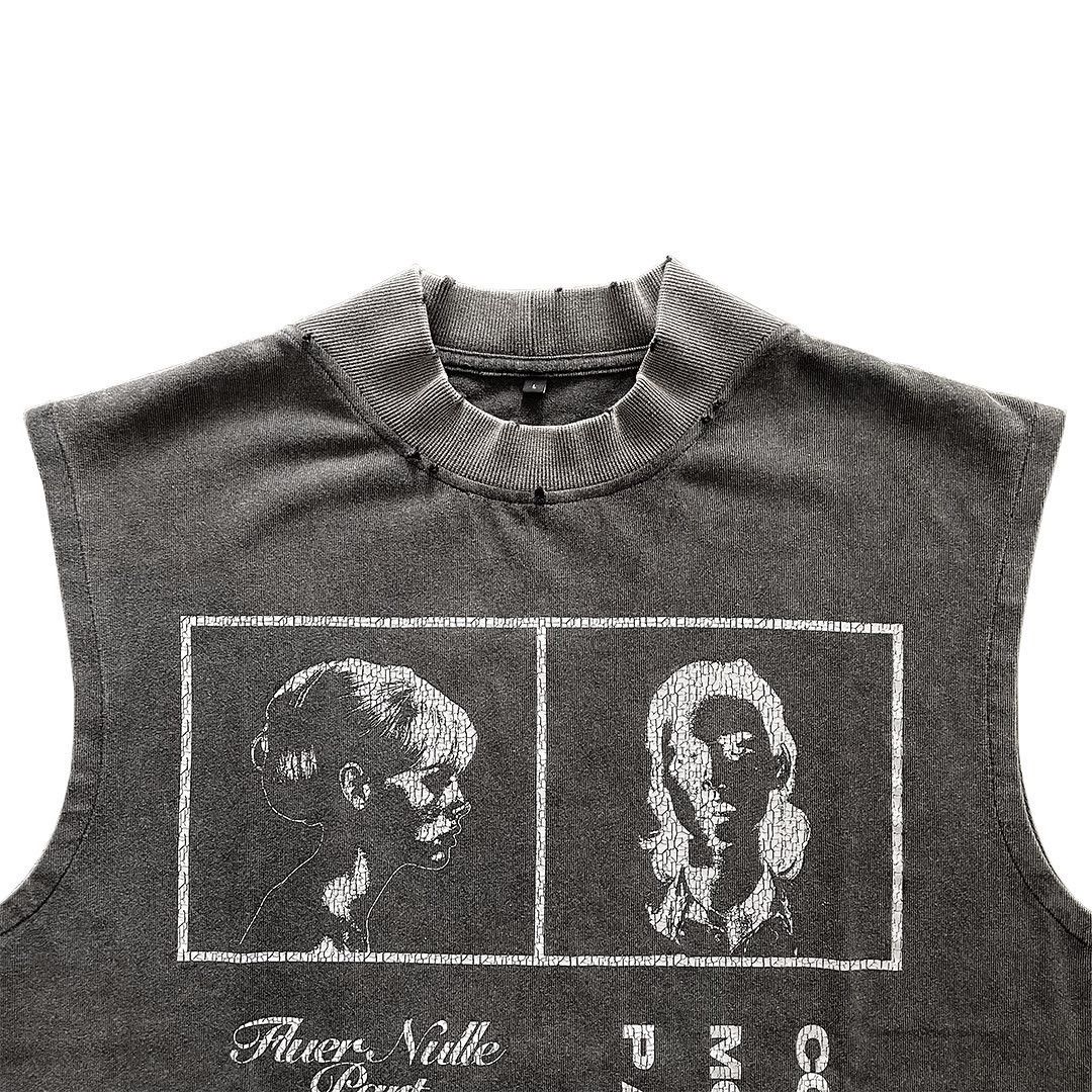 Other ★ COLLETT “Paradigme” Sleeveless T-Shirt Size US L / EU 52-54 / 3 - 5 Thumbnail
