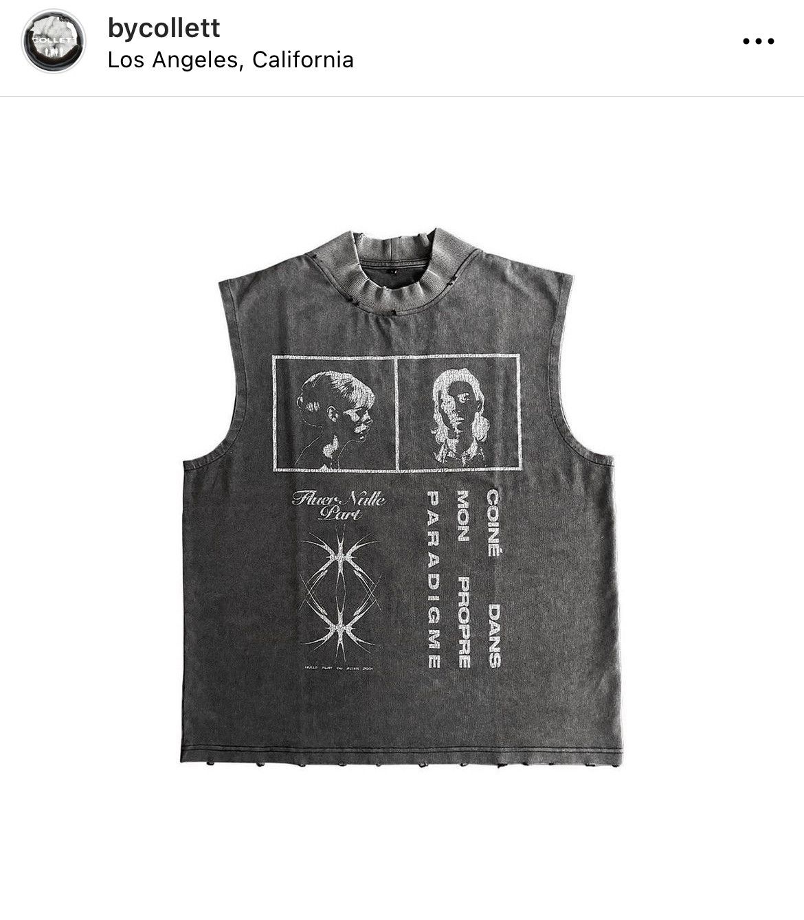 Designer × Japanese Brand ★ COLLETT, “Paradigme” Sleeveless T-Shirt Size US XL / EU 56 / 4 - 3 Thumbnail