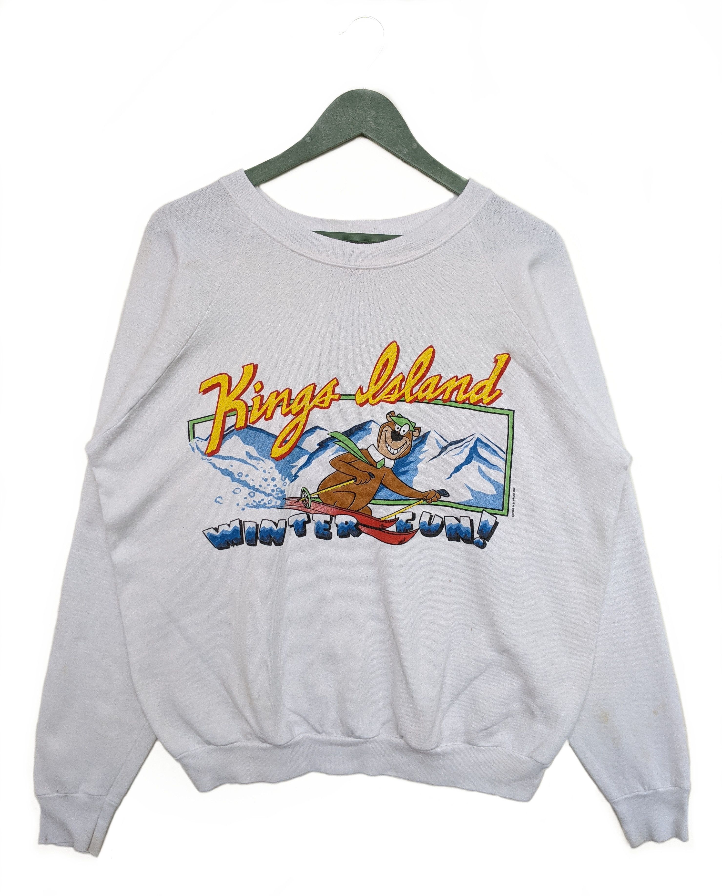Cartoon Network × Fruit Of The Loom × Vintage Vintage 1987 King Island Winter Fun Sweatshirt Size US XL / EU 56 / 4 - 1 Thumbnail