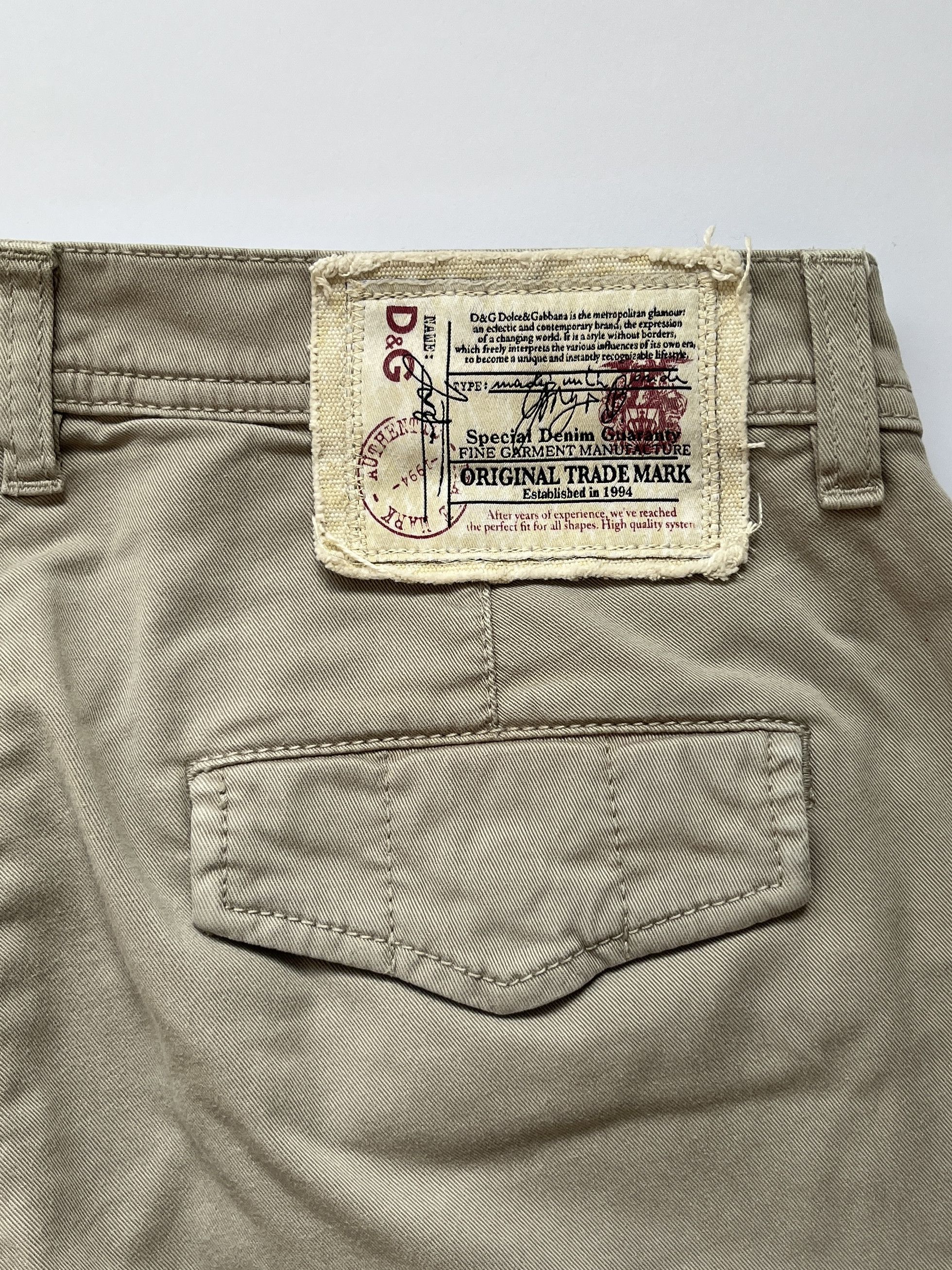 Dolce & Gabbana ⚡️QUICK SALE⚡️Dolce & Gabbana Beige Pants Trousers Cargo Size US 29 - 4 Thumbnail