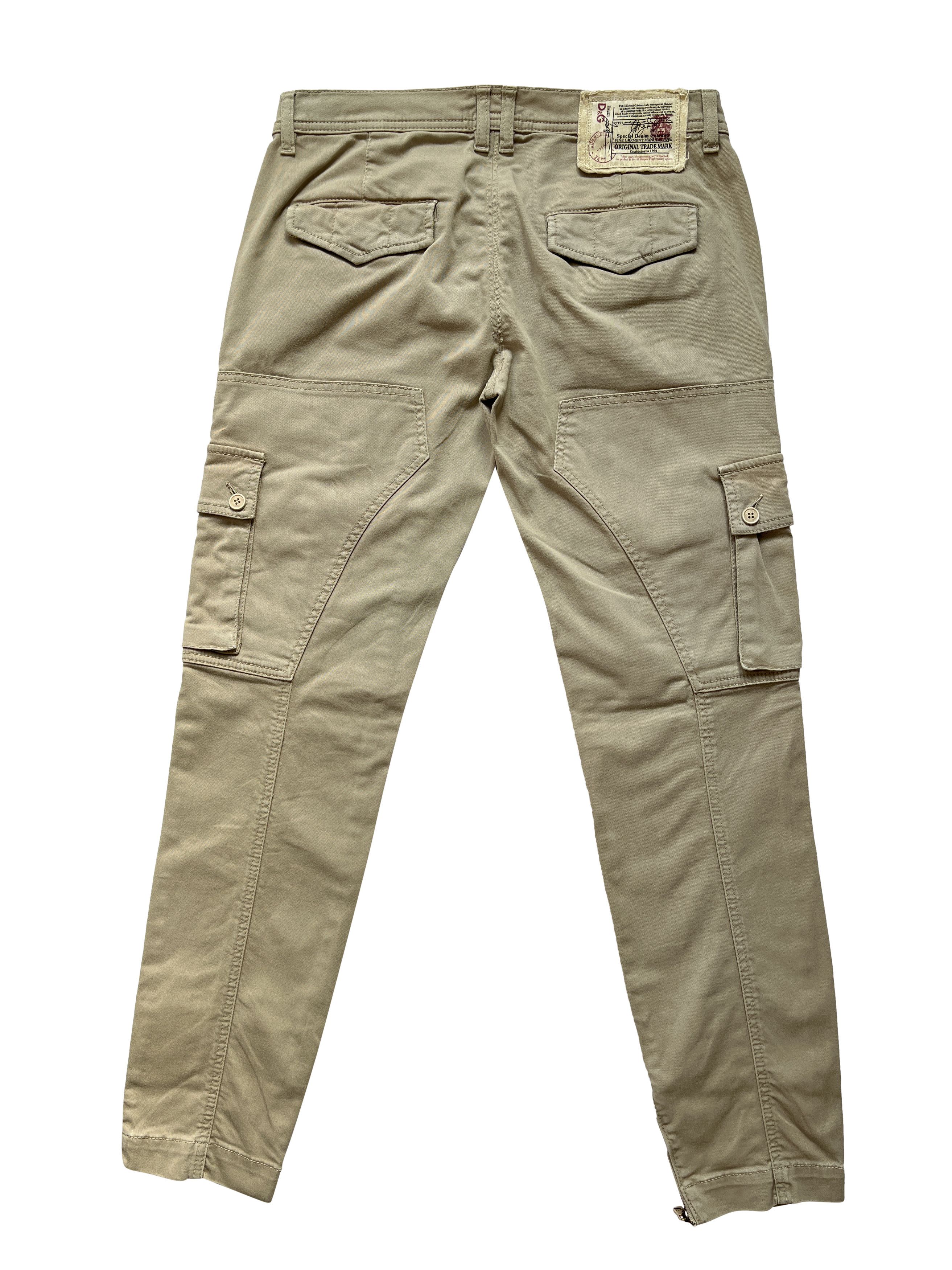 Dolce & Gabbana ⚡️QUICK SALE⚡️Dolce & Gabbana Beige Pants Trousers Cargo Size US 29 - 2 Thumbnail