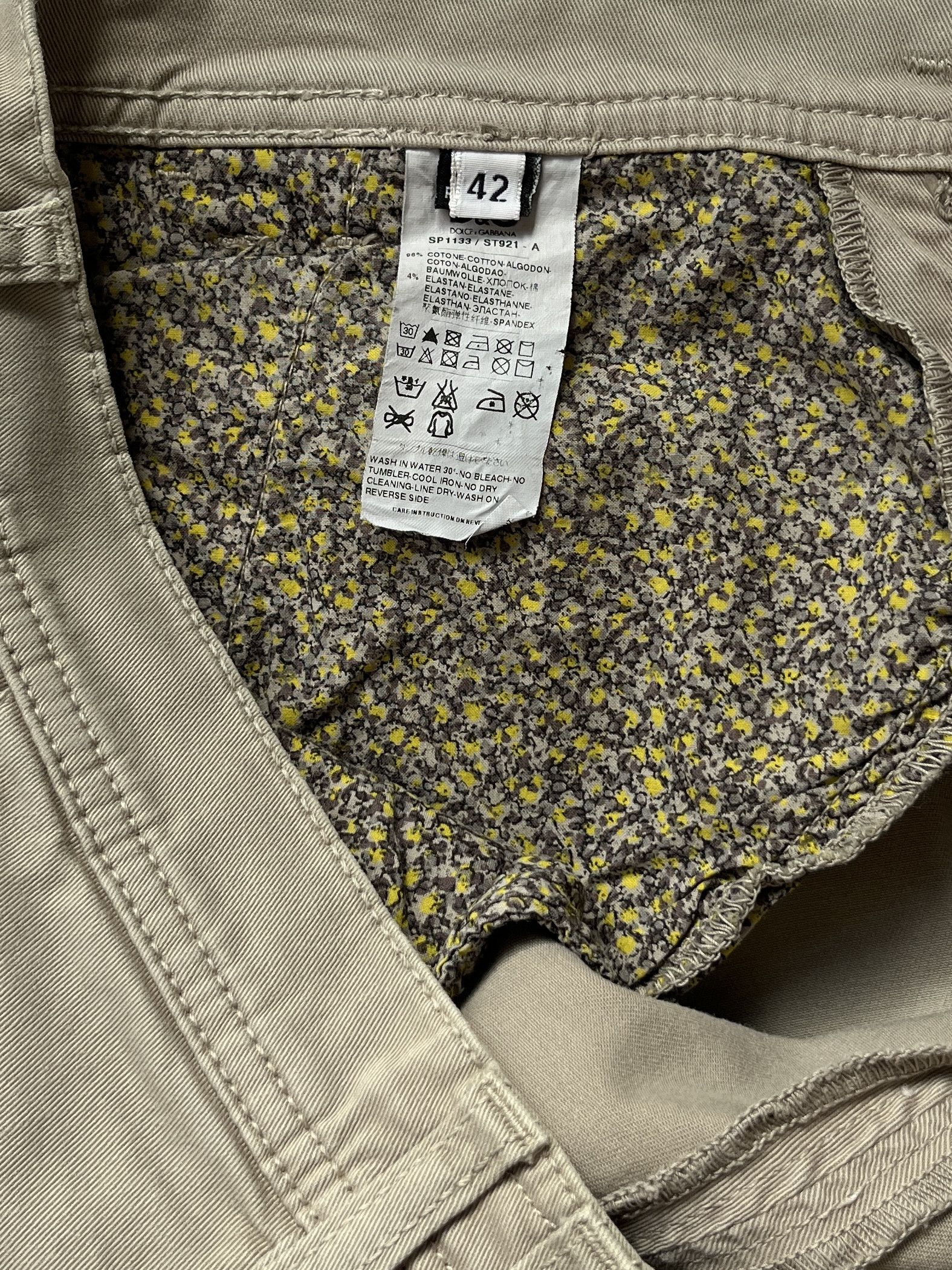 Dolce & Gabbana ⚡️QUICK SALE⚡️Dolce & Gabbana Beige Pants Trousers Cargo Size US 29 - 6 Thumbnail