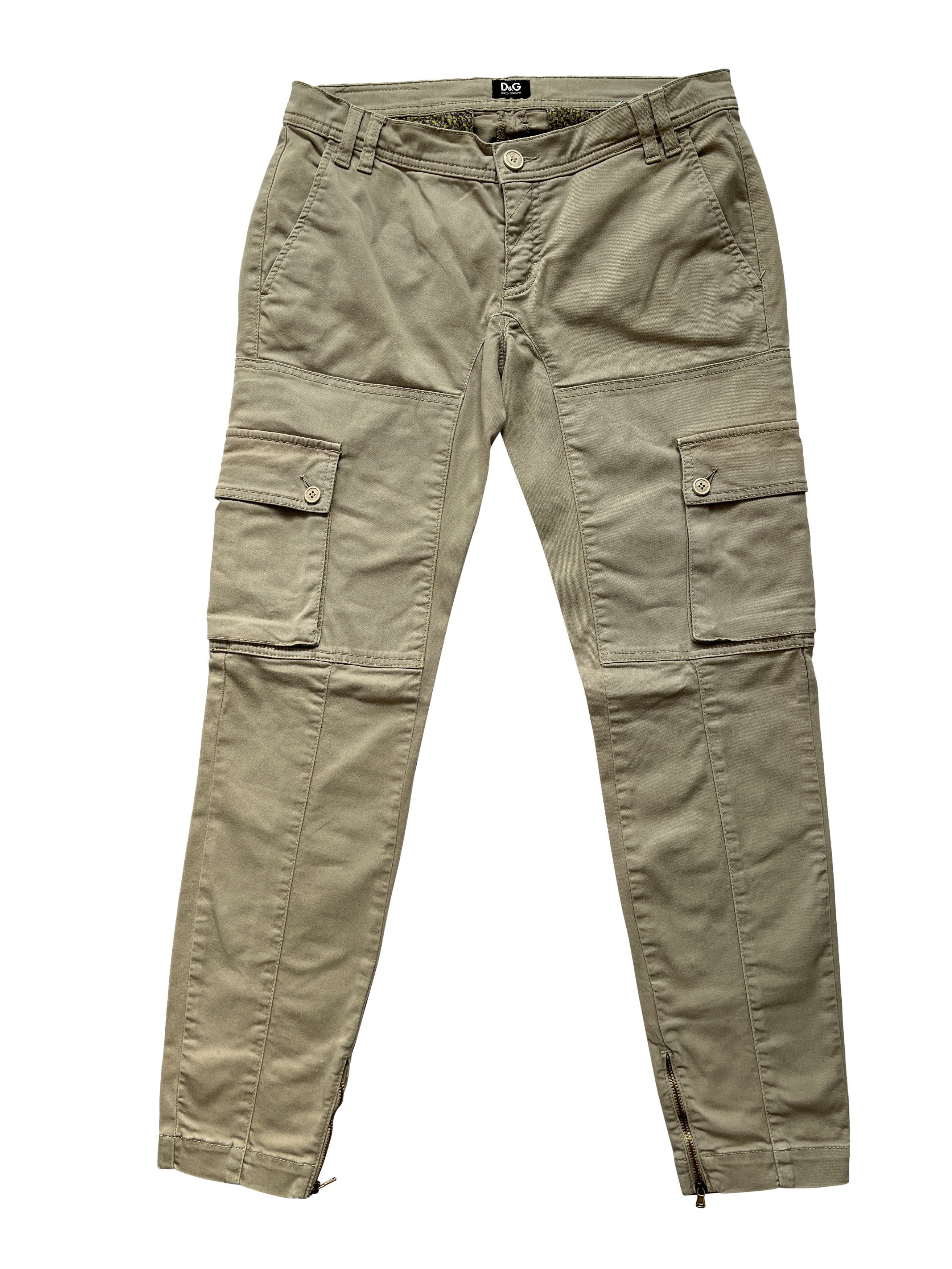 Dolce & Gabbana ⚡️QUICK SALE⚡️Dolce & Gabbana Beige Pants Trousers Cargo Size US 29 - 1 Thumbnail