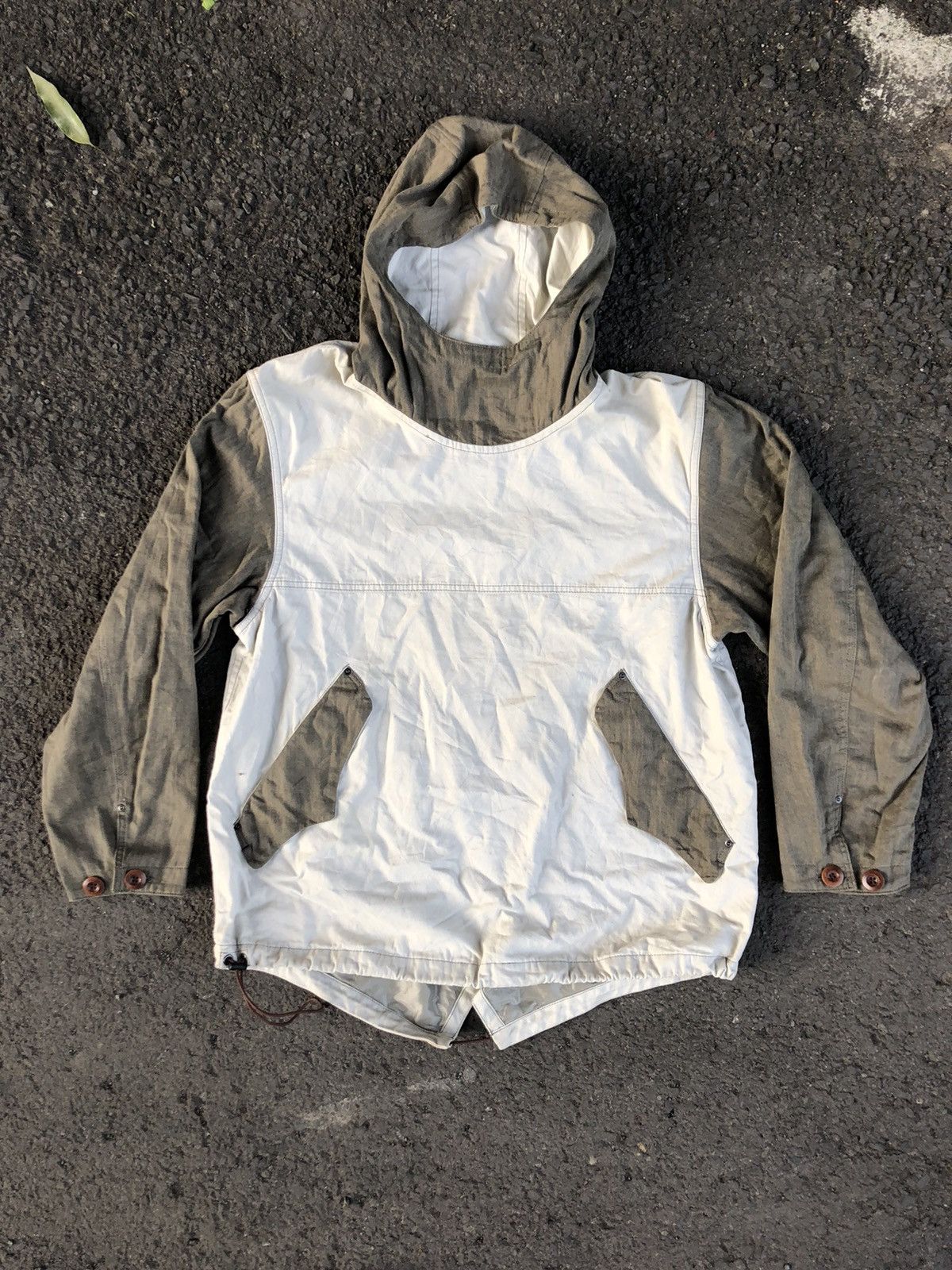 image of Issey Miyake D.d Dezert Jacket in Army Khaki, Men's (Size Large)