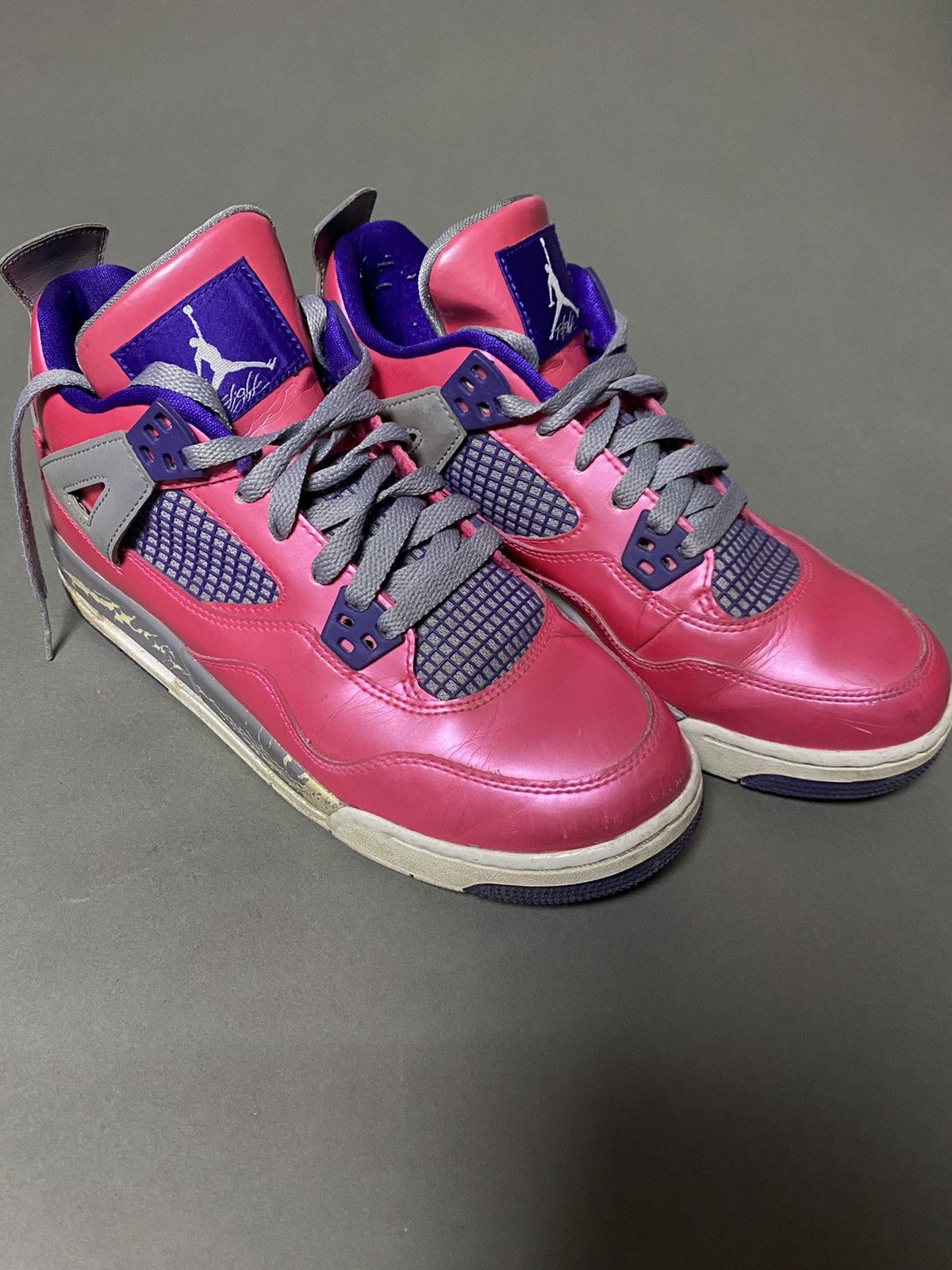 Jordan Brand Air Jordan 4 Retro GS Pink Foil vintage aj4 sneakers Size US 7 / EU 40 - 3 Thumbnail