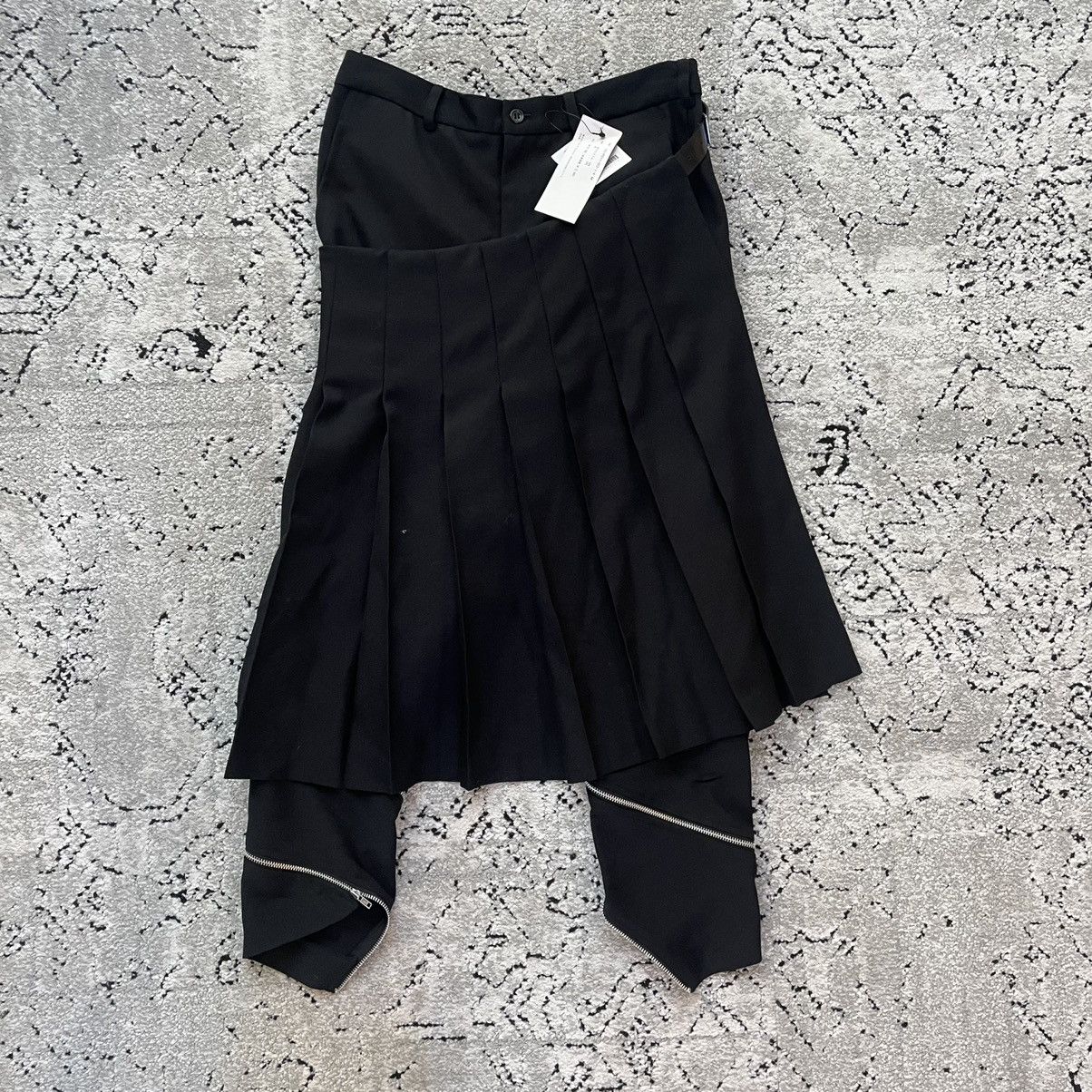 Comme des Garcons $915 COMME DES GARCONS BLACK PANTS SPIRAL ZIP SKIRT Size US 32 / EU 48 - 2 Thumbnail