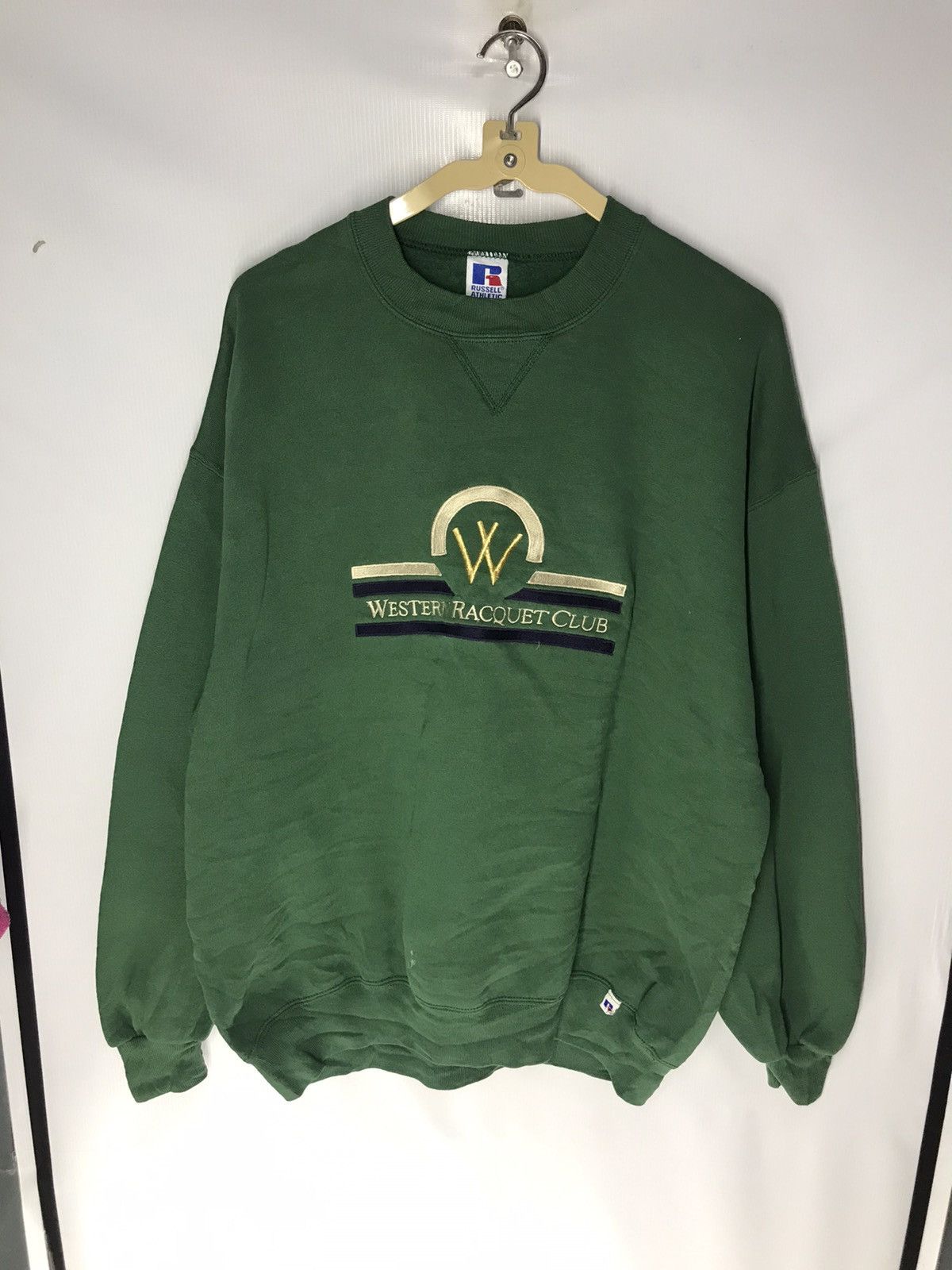 Russell Athletic × Vintage Vintage western racquet club spellout sweatshirt by Russell Size US XL / EU 56 / 4 - 8 Thumbnail