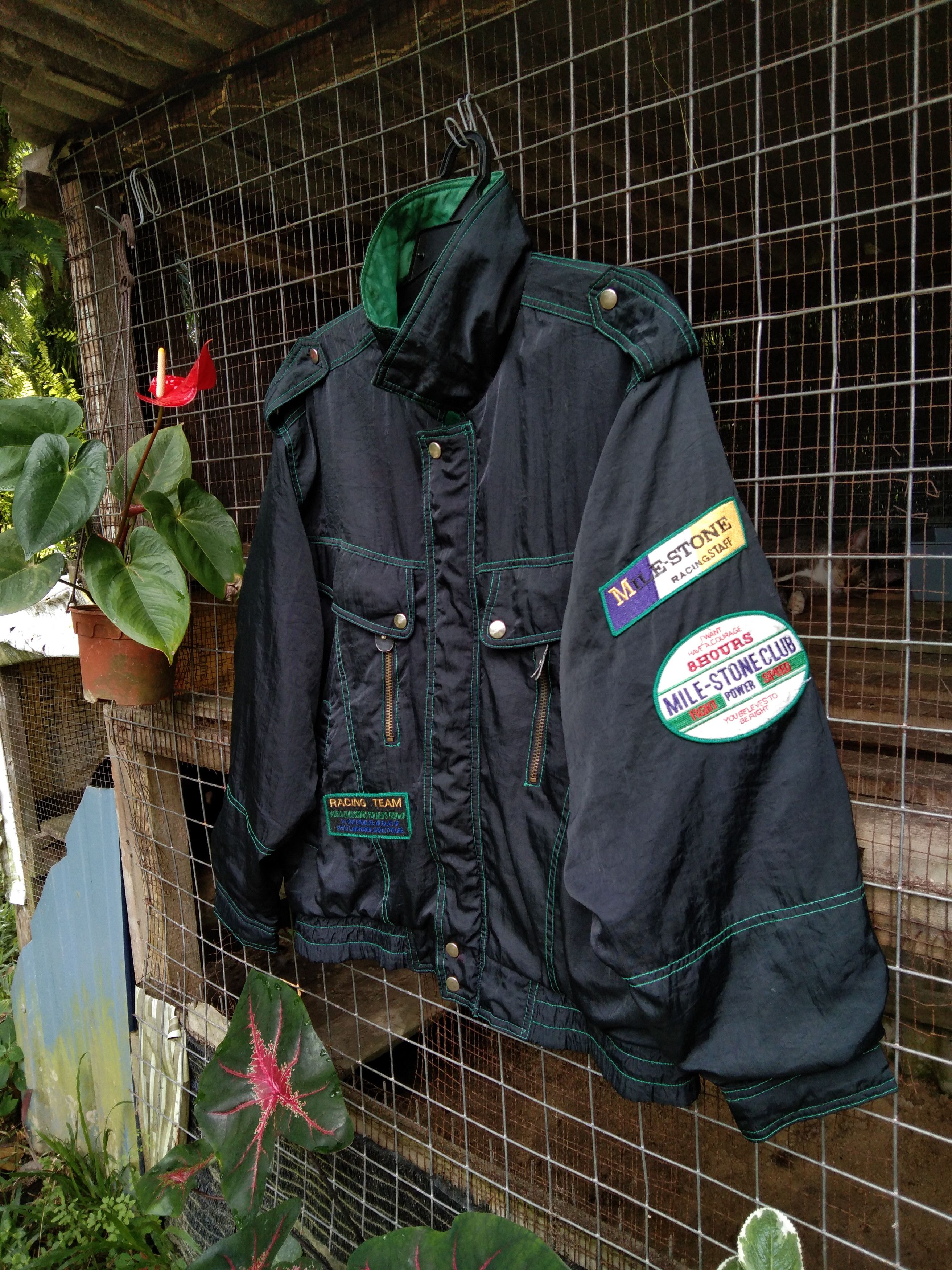 Vintage VINTAGE MILE STONE RACING STAFF JACKET Size US L / EU 52-54 / 3 - 3 Thumbnail