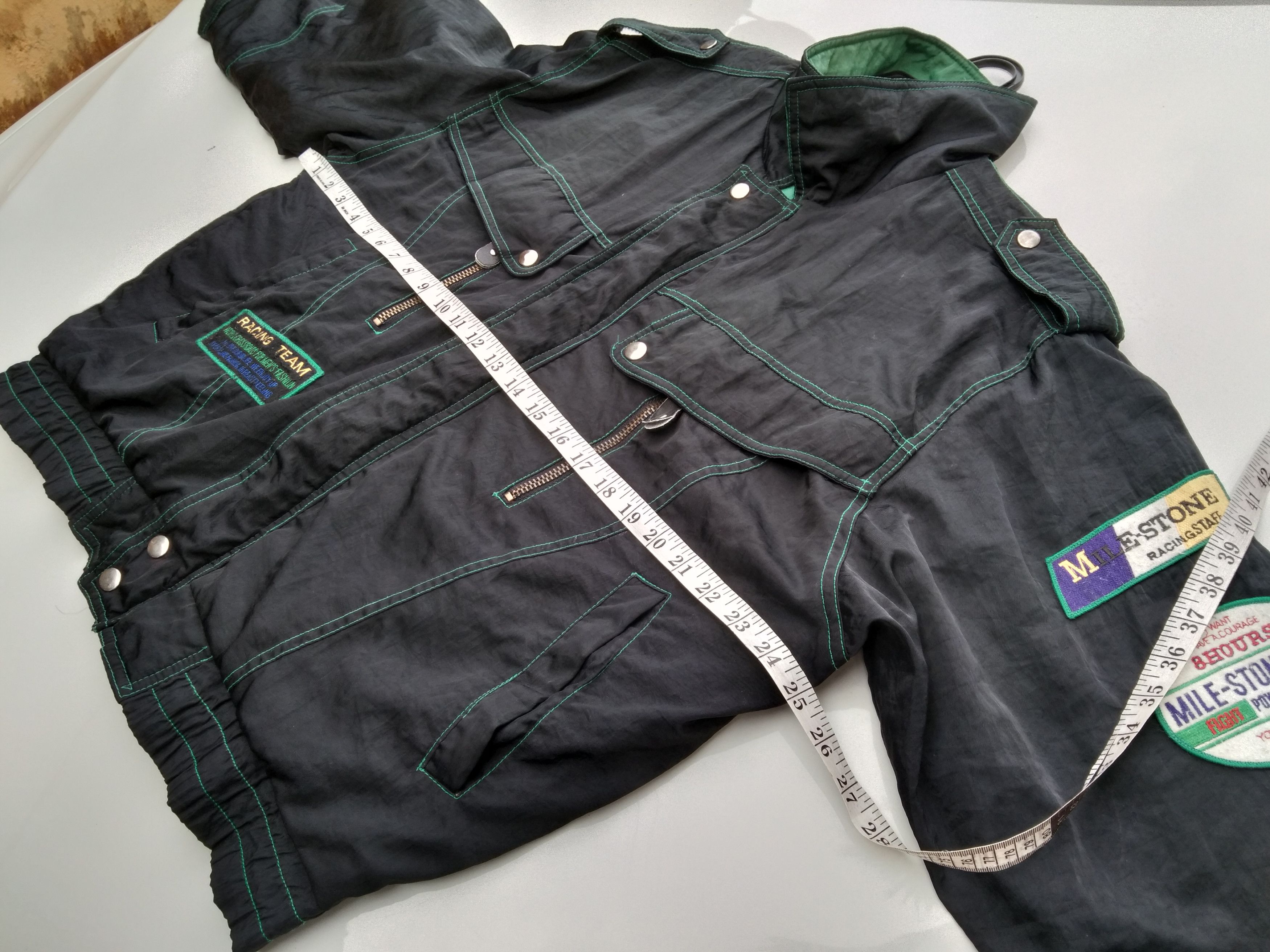 Vintage VINTAGE MILE STONE RACING STAFF JACKET Size US L / EU 52-54 / 3 - 13 Thumbnail