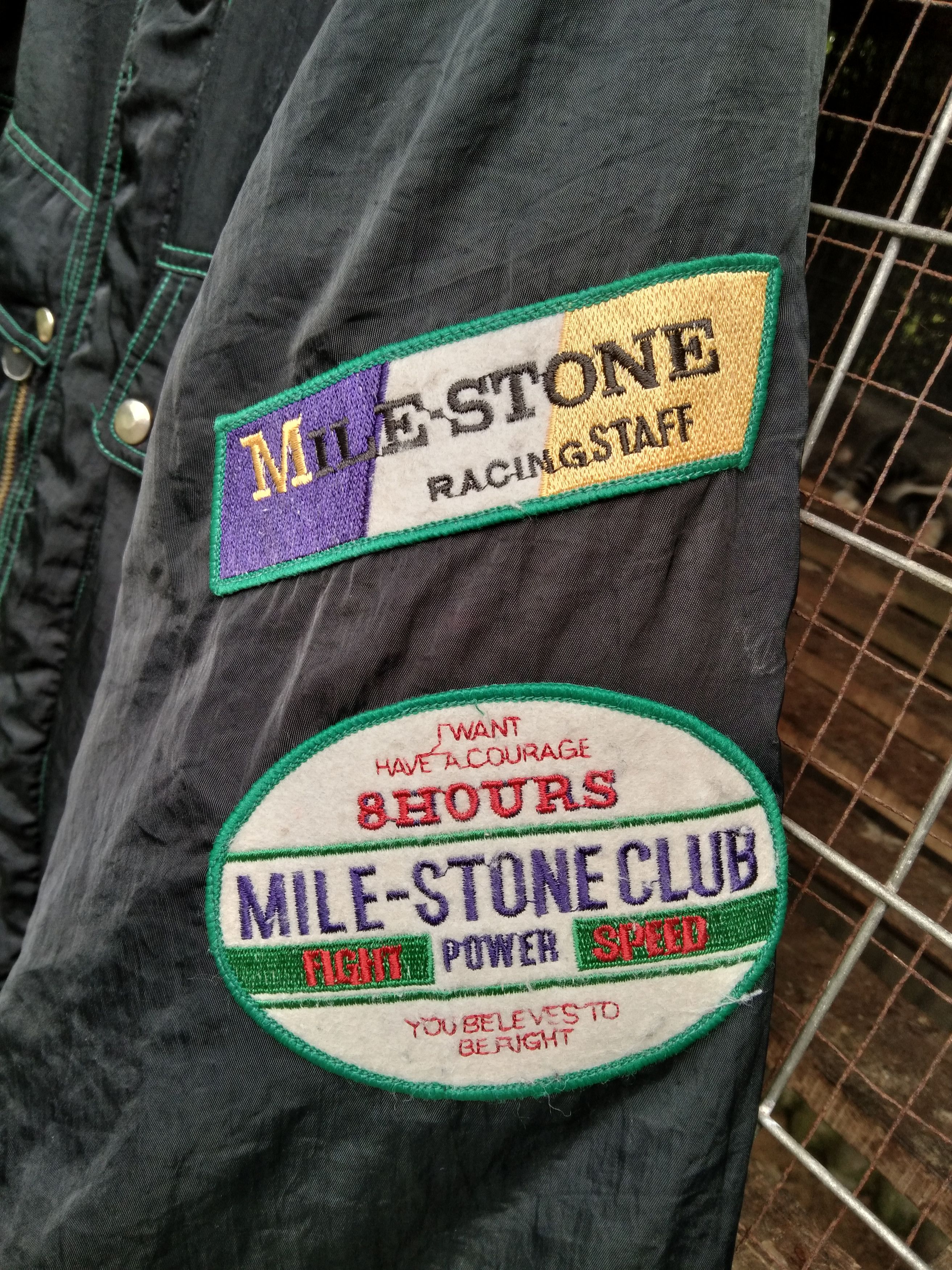 Vintage VINTAGE MILE STONE RACING STAFF JACKET Size US L / EU 52-54 / 3 - 8 Thumbnail