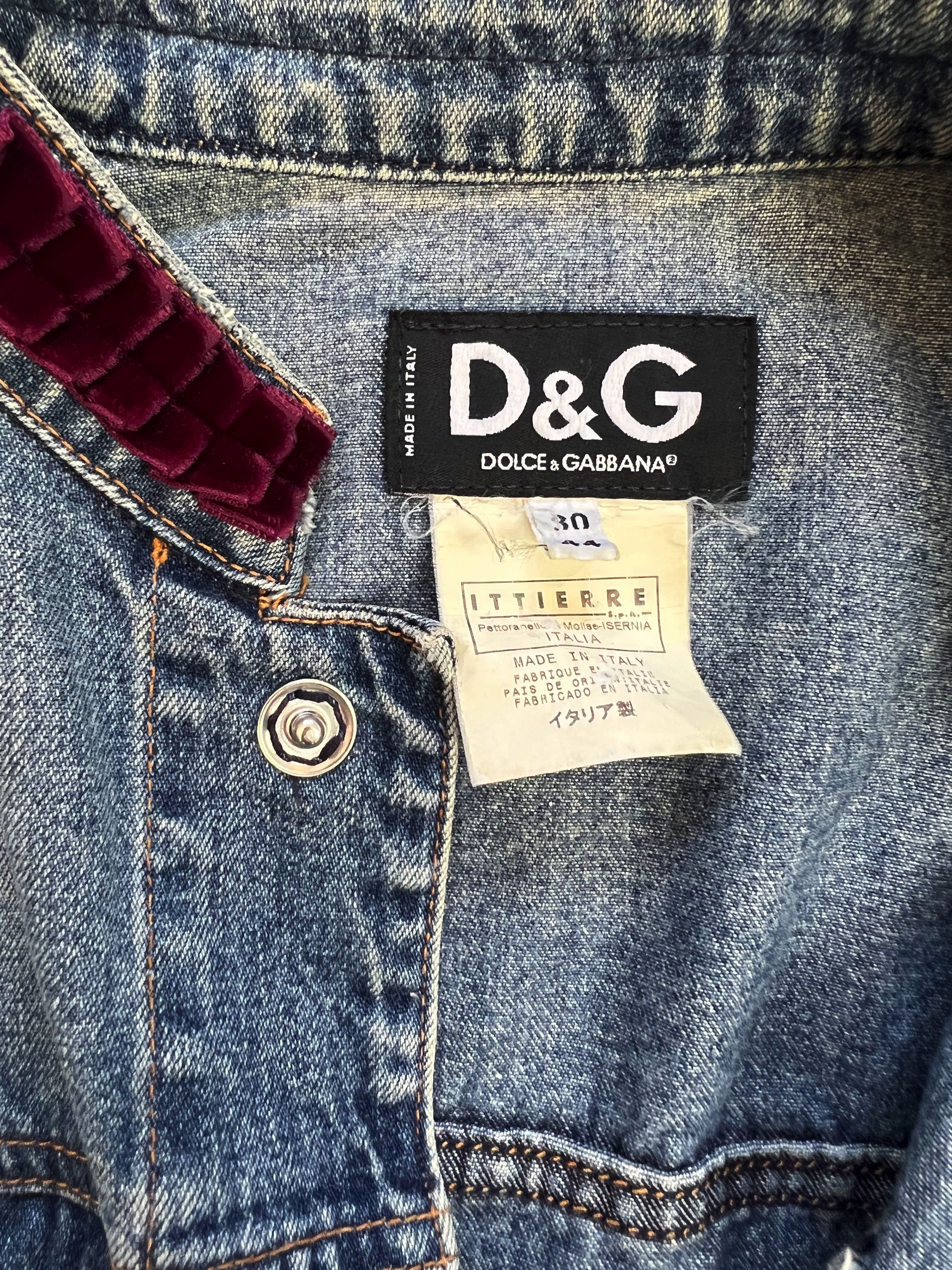 Dolce & Gabbana ⚡️QUICK SALE⚡️ 1990s' Dolce & Gabbana Denim Jacket Size M / US 6-8 / IT 42-44 - 3 Thumbnail