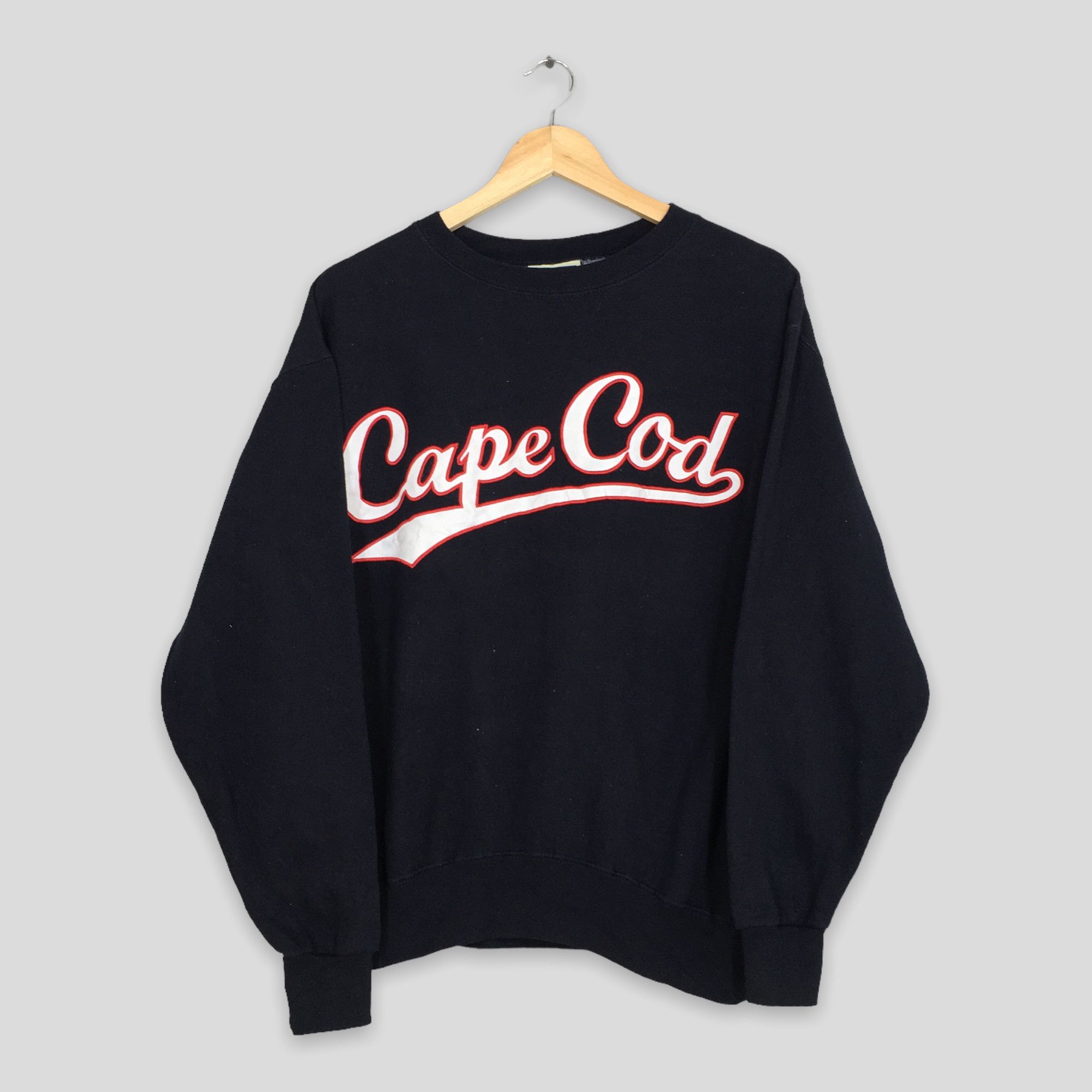 image of America x Vintage Cape Cod Massachusetts Black Sweatshirt Medium, Men's
