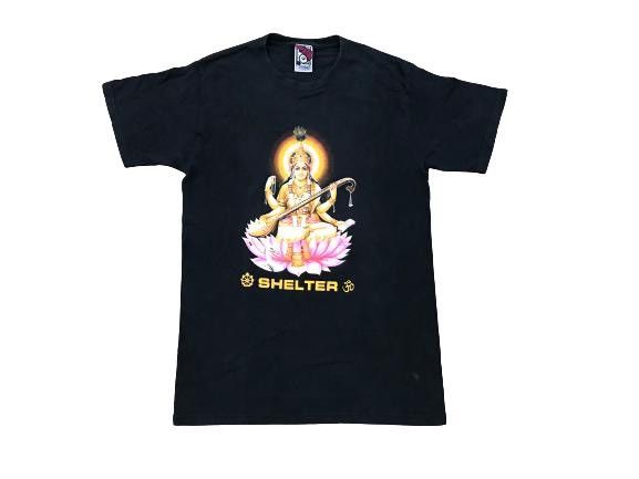 image of Band Tees x Rock Band Og Vintage Shelter Sarasvati Nyhc Band Tshirts in Black, Men's (Size Small)