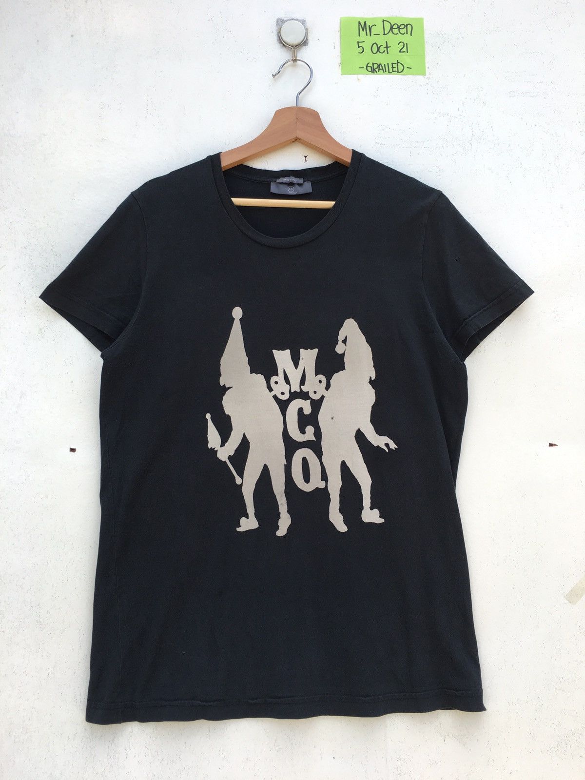 Alexander McQueen Rare MCQ by Alexander McQueen Black Graphic Tee Size US M / EU 48-50 / 2 - 2 Thumbnail