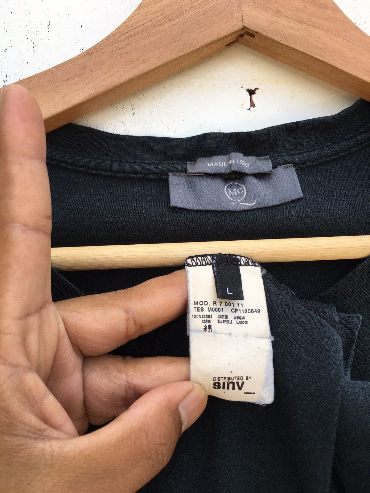 Alexander McQueen Rare MCQ by Alexander McQueen Black Graphic Tee Size US M / EU 48-50 / 2 - 9 Thumbnail
