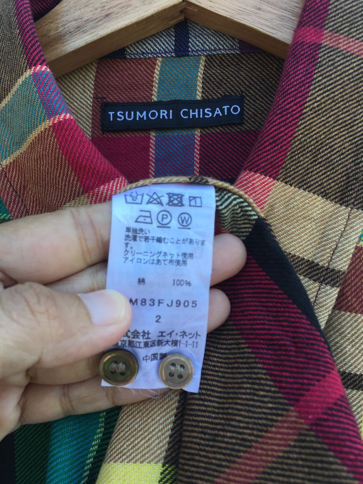 Issey Miyake Rare Vintage Tsumori Chisato Plaid Checkered Shirt Size US M / EU 48-50 / 2 - 9 Thumbnail