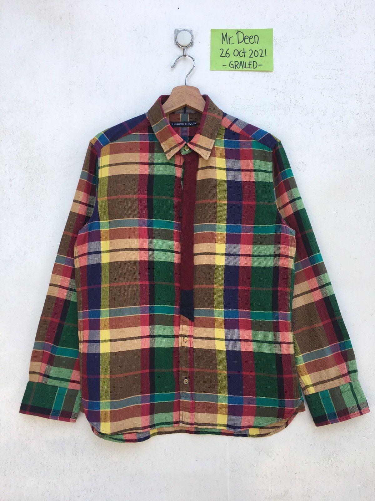 Issey Miyake Rare Vintage Tsumori Chisato Plaid Checkered Shirt Size US M / EU 48-50 / 2 - 2 Thumbnail