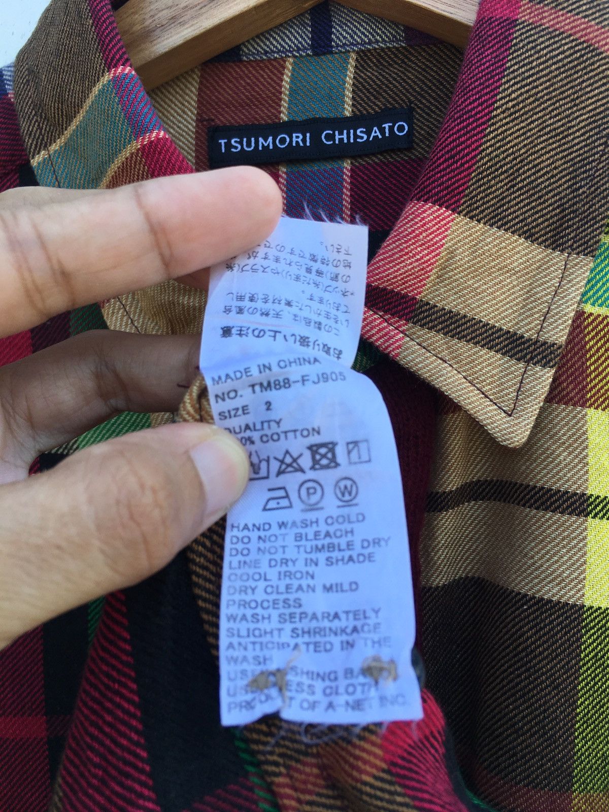 Issey Miyake Rare Vintage Tsumori Chisato Plaid Checkered Shirt Size US M / EU 48-50 / 2 - 10 Thumbnail