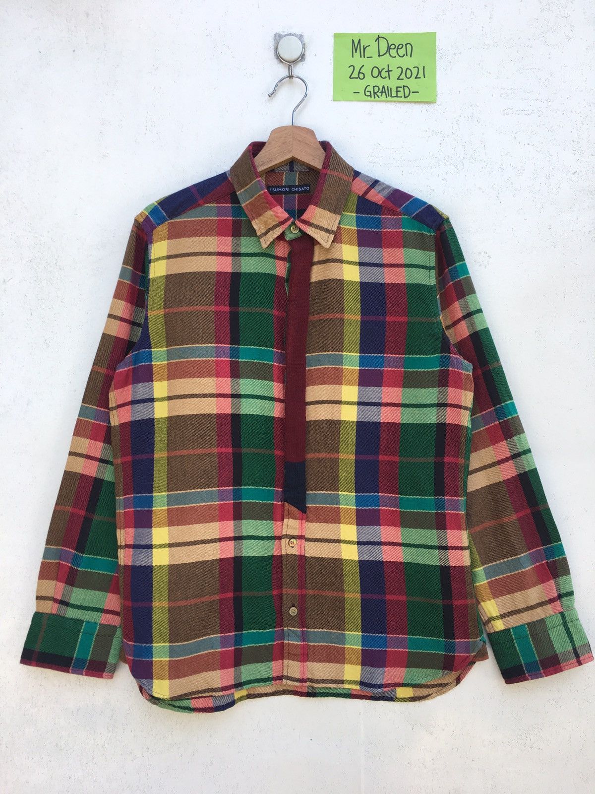 Issey Miyake Rare Vintage Tsumori Chisato Plaid Checkered Shirt Size US M / EU 48-50 / 2 - 1 Thumbnail